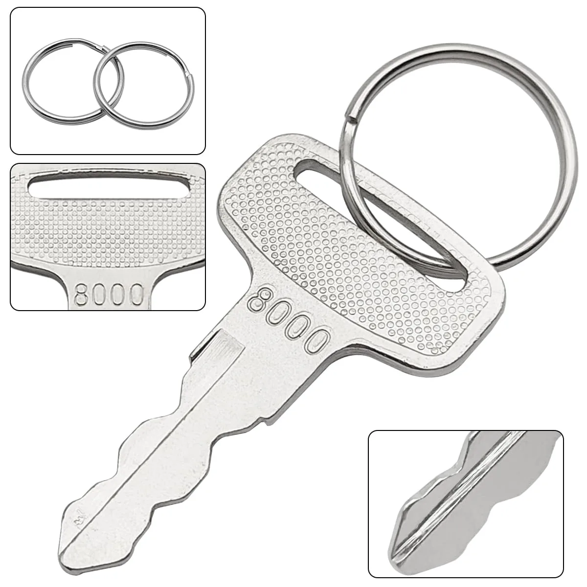 AYWFEY Golf Cart Ignition Keys for Yamaha JU2-H2511-00 / 8000 image 4