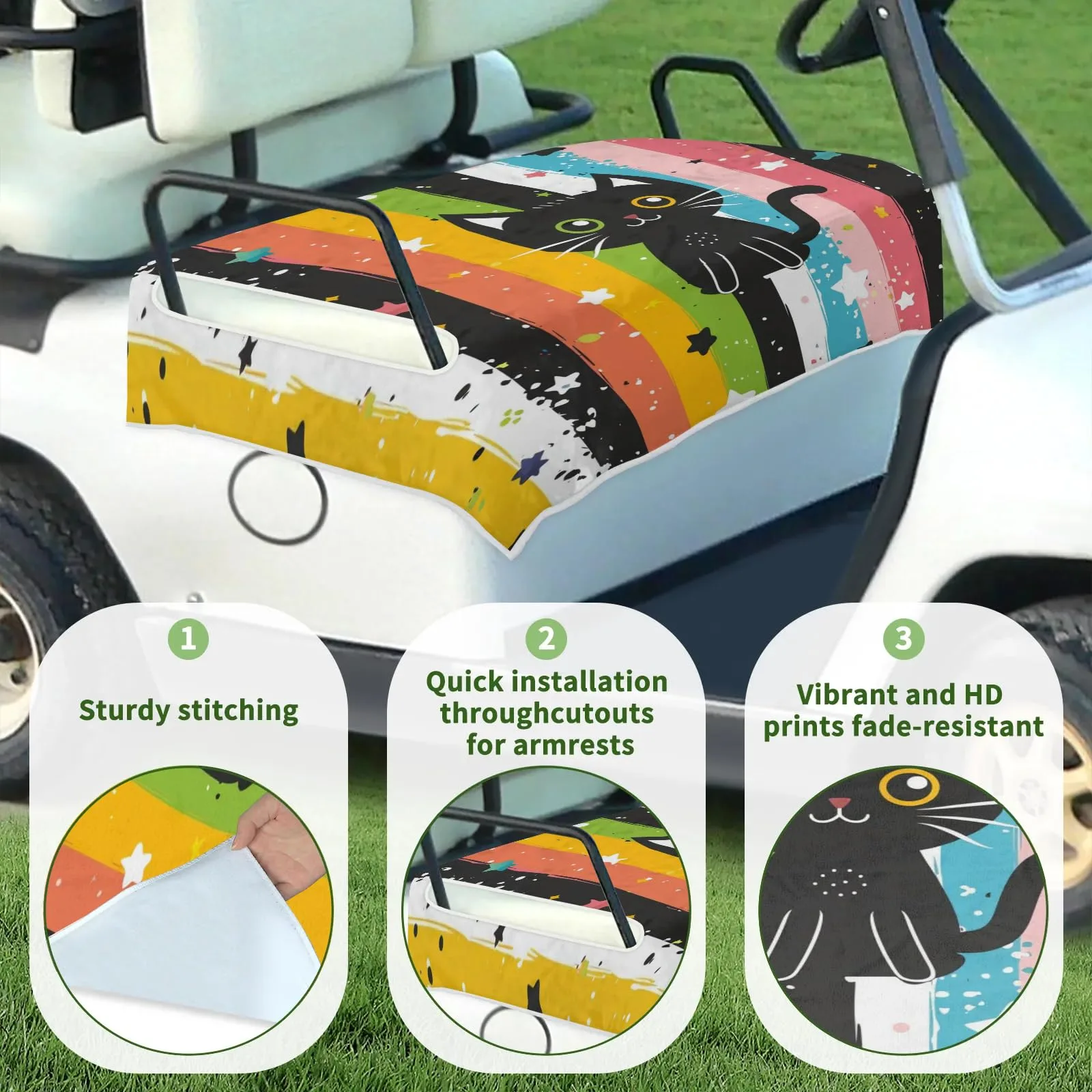 Tiveruda Golf Cart Seat Cover Blanket, 51 x 31 Inches image 3