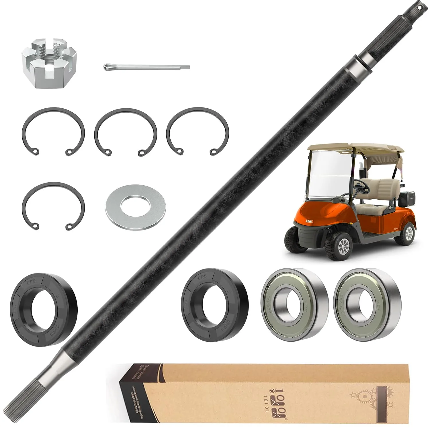 10L0L Rear Spline Axle Shaft for E-Z-GO RXV Electric