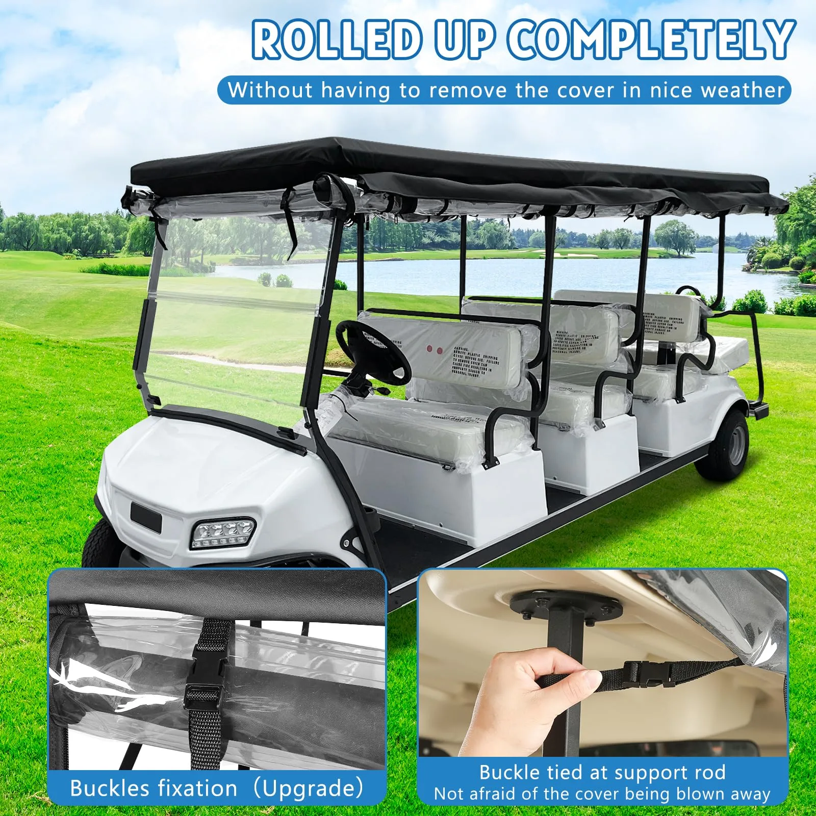 CHENGWEI Enclosure for Club Car Villager 8-Passenger Cart image 2