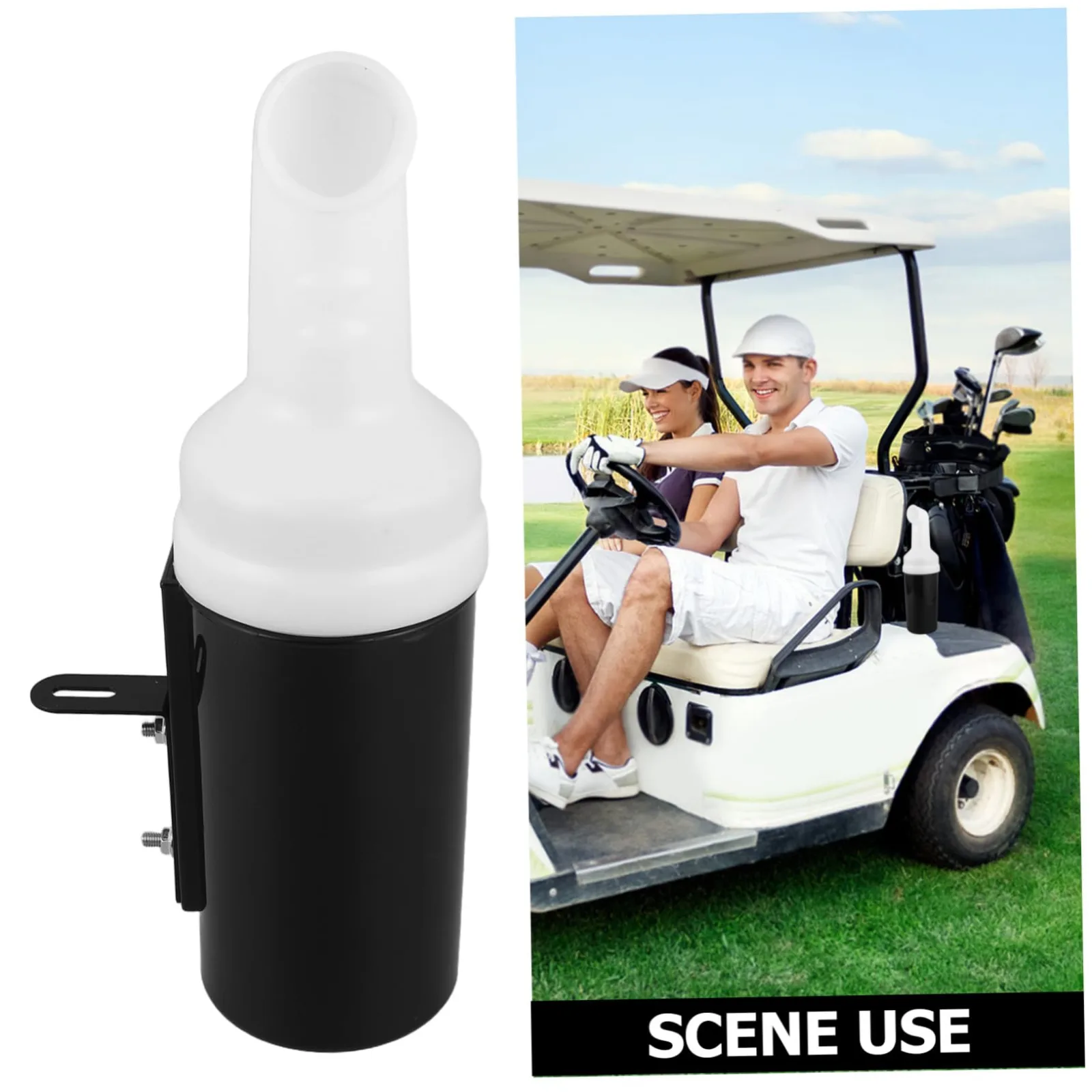 ABOOFAN Golf Cart Divot Sand Bottle with Holder and Lid image 3
