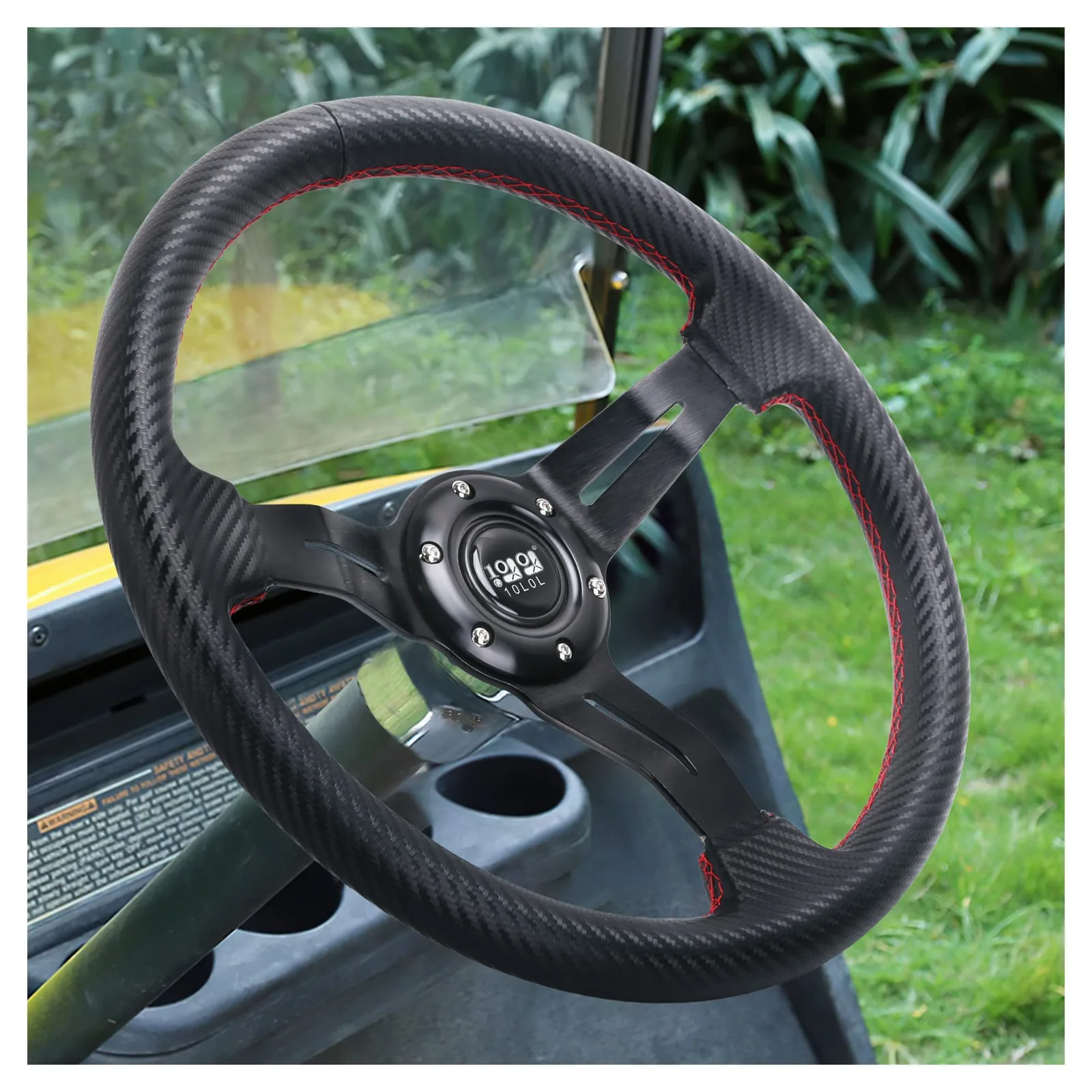 10L0L 13-Inch Golf Cart Steering Wheel 00540-D image 2