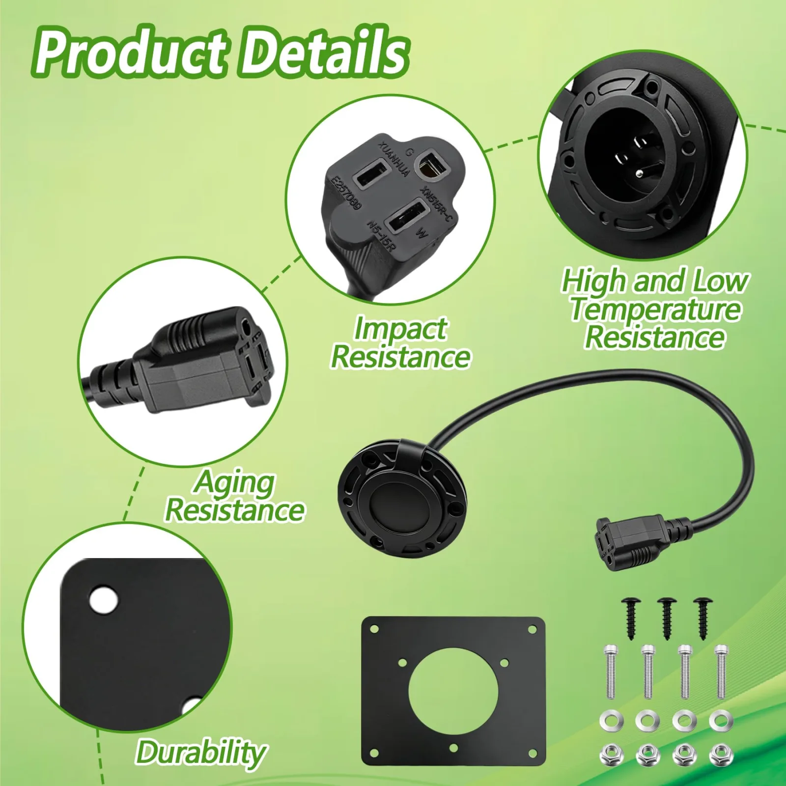 OURWILLSM Charger Port Adapter for E-Z-GO TXT36 image 4