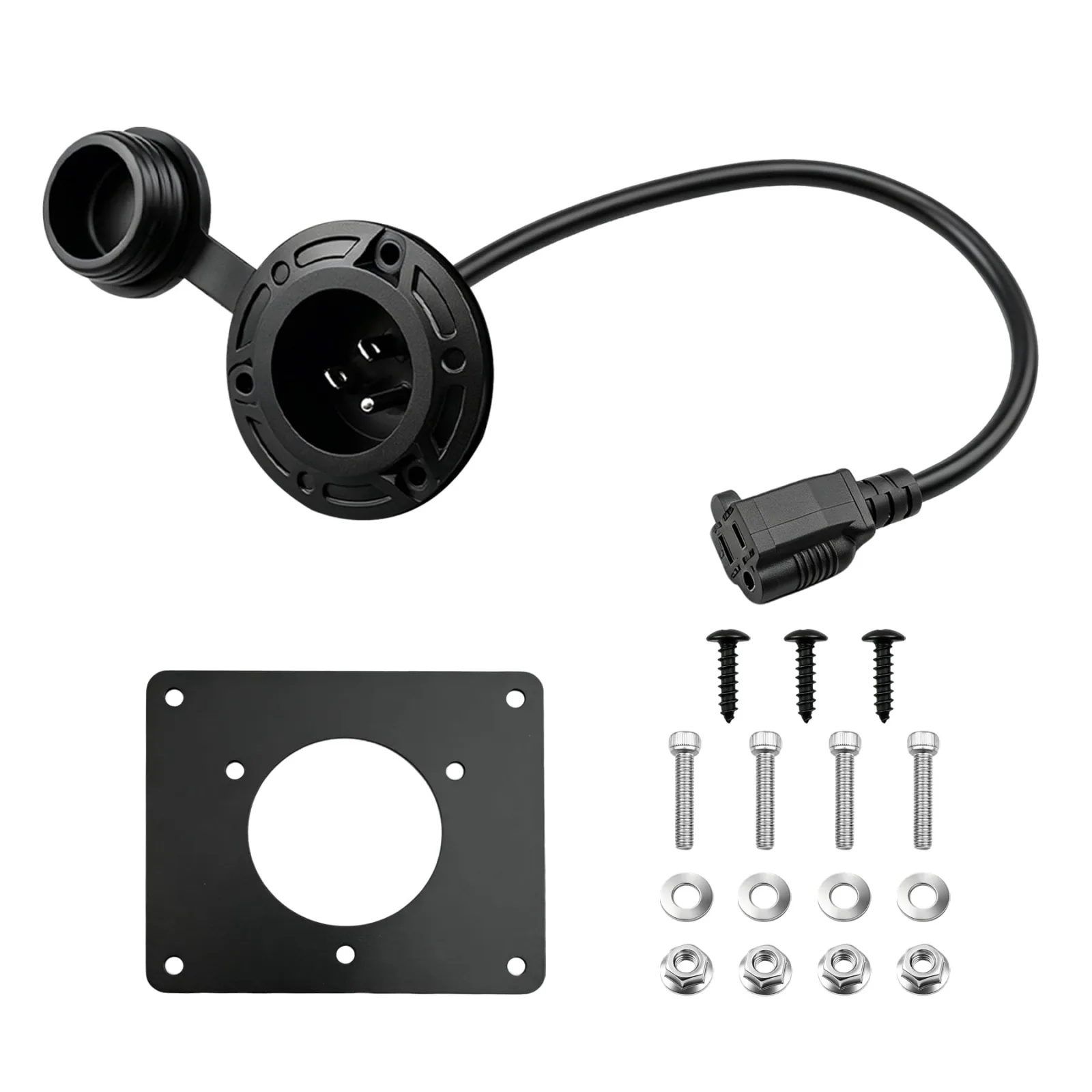 OURWILLSM Charger Port Adapter for E-Z-GO TXT36
