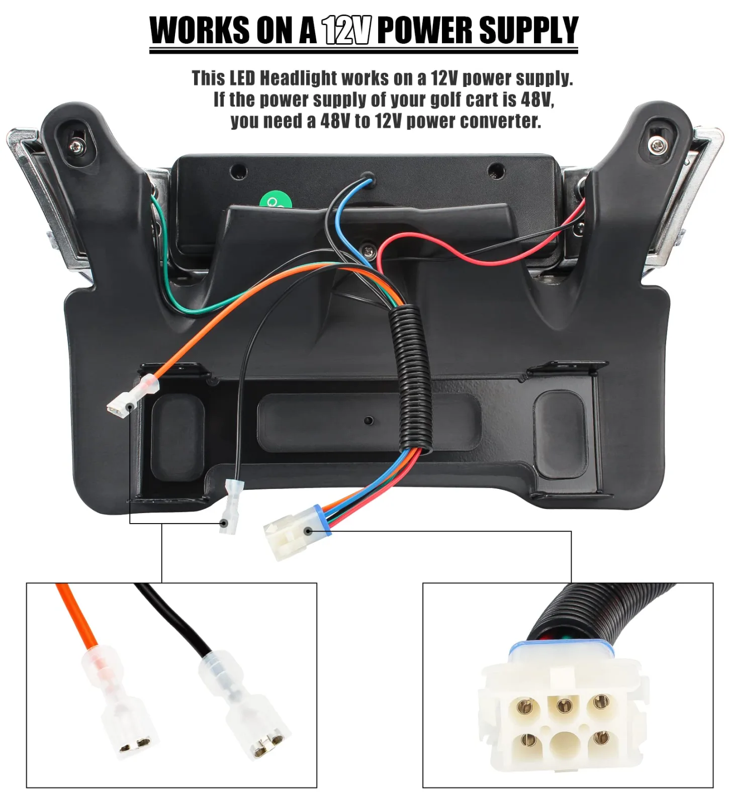 Gaoerfu-CP LED Headlight with Bumper for Club Car Precedent image 3