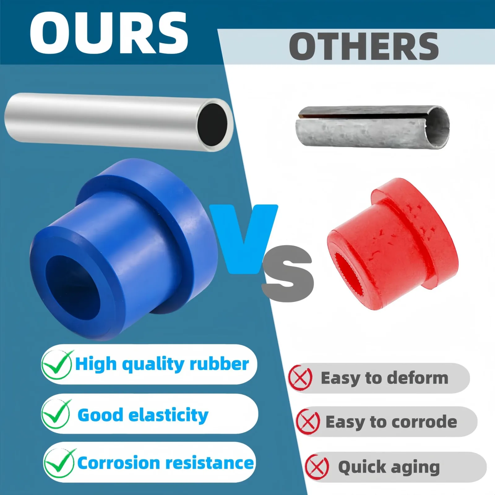 GFHUREB Rear Leaf Spring Bushing Kit 702-989-101-303 image 3