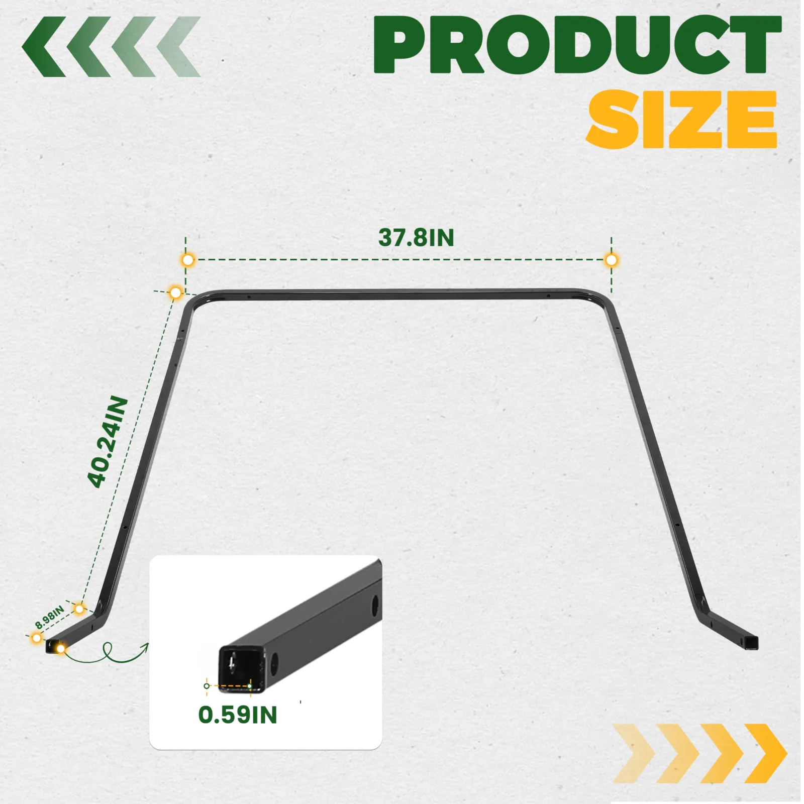 ECOTRIC ET-479 E-Z-GO Roof Strut Support Kit image 3