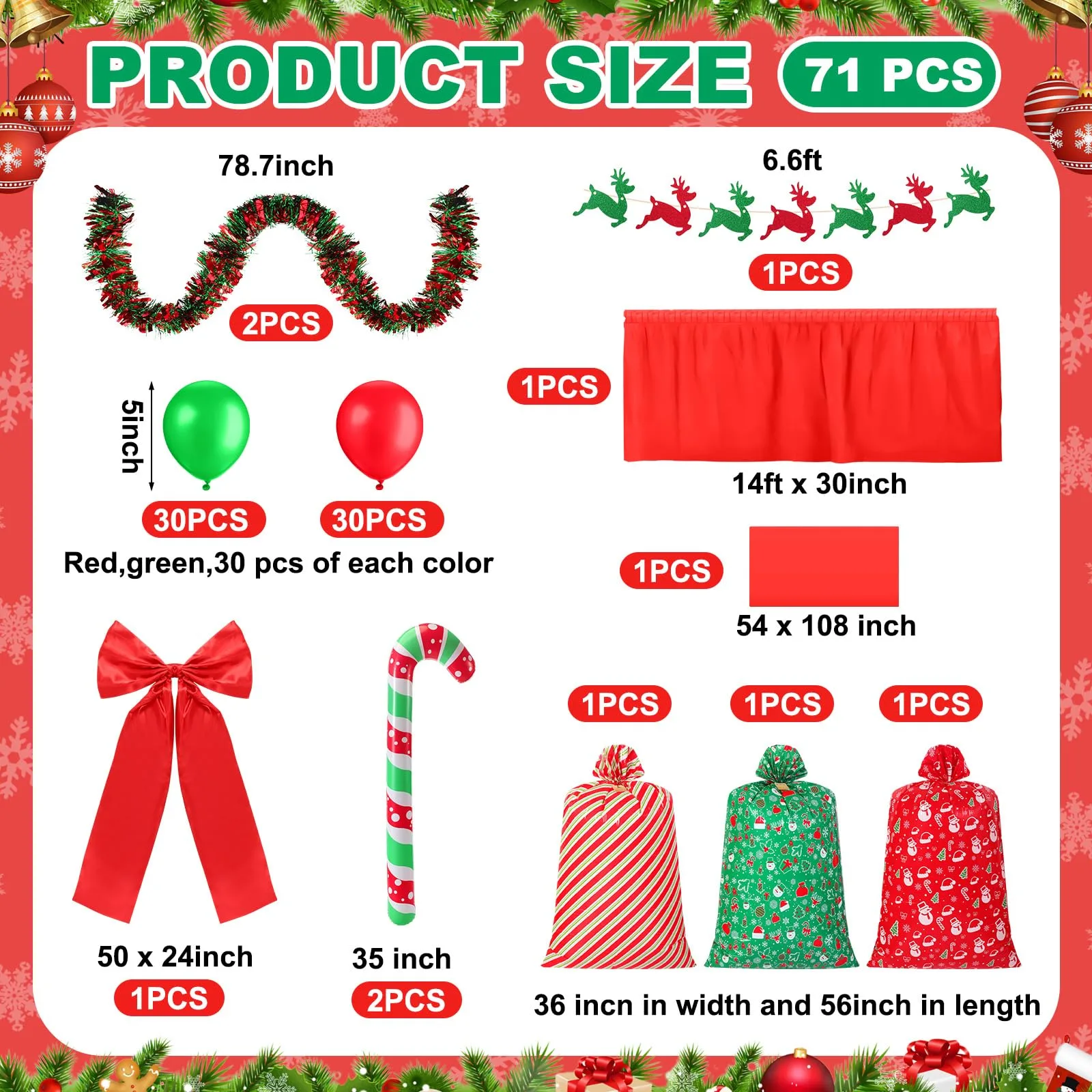 Soulchen Christmas Golf Cart Decoration Set XLN-Soulchen-7712 image 2