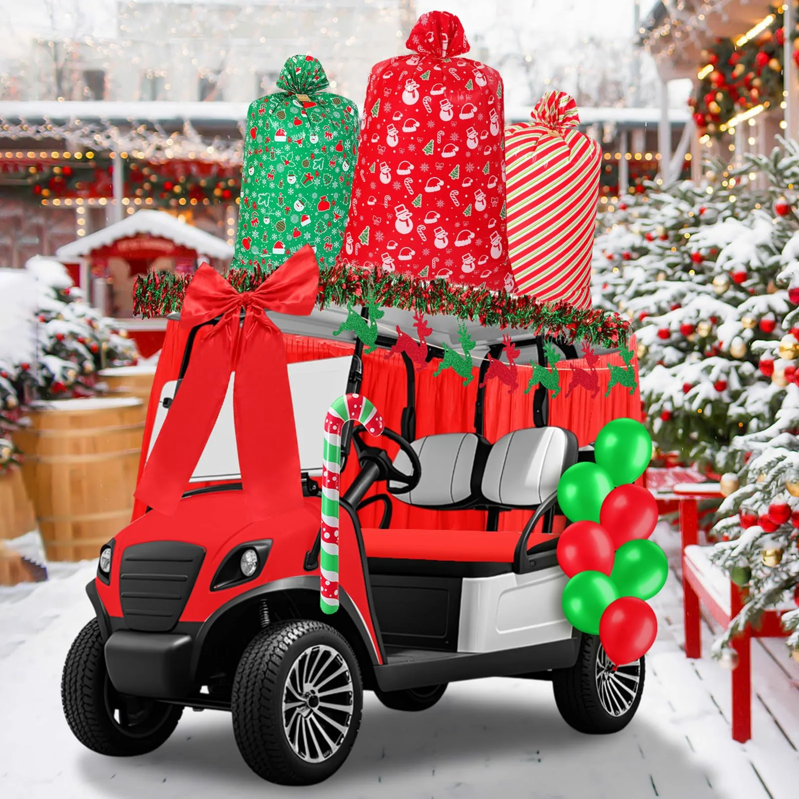 Soulchen Christmas Golf Cart Decoration Set XLN-Soulchen-7712