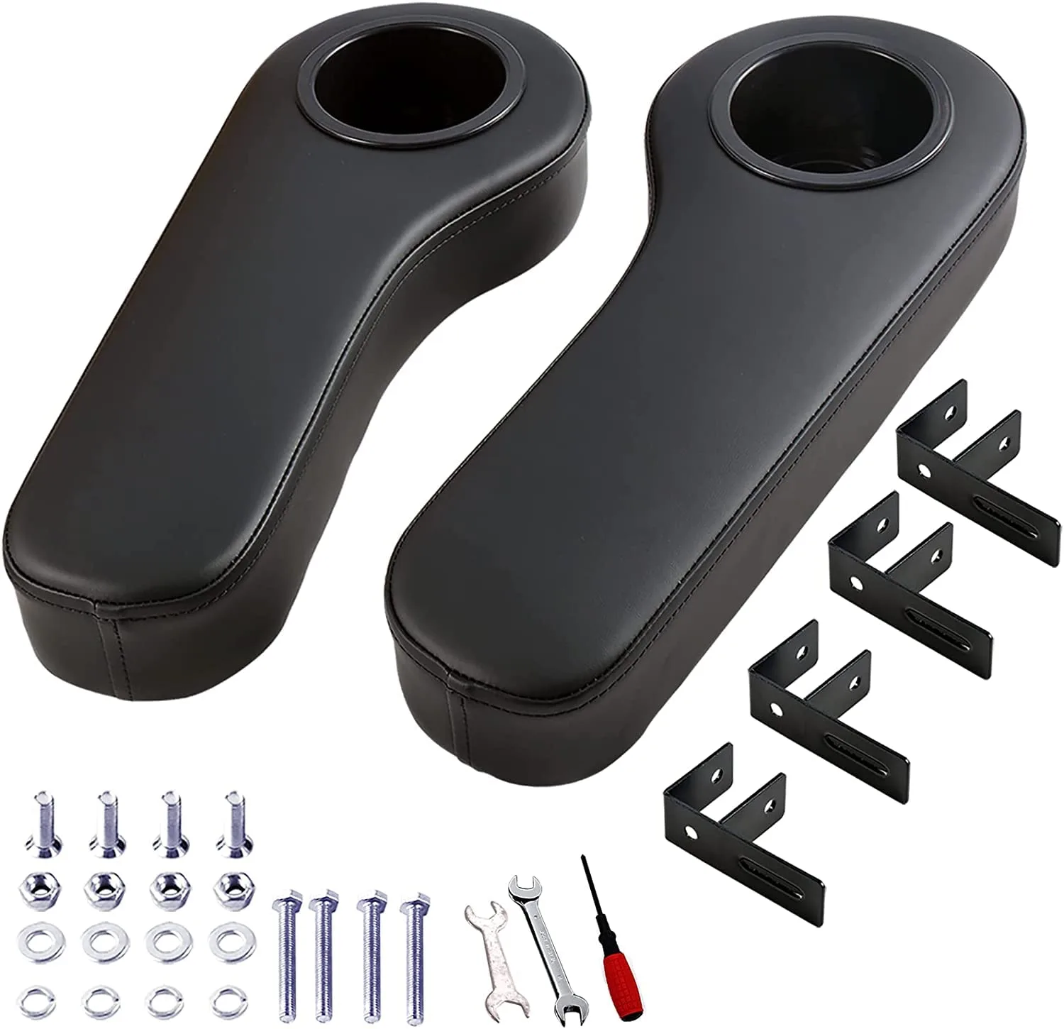 Fat Cat Golf Black Universal Golf Cart Armrests