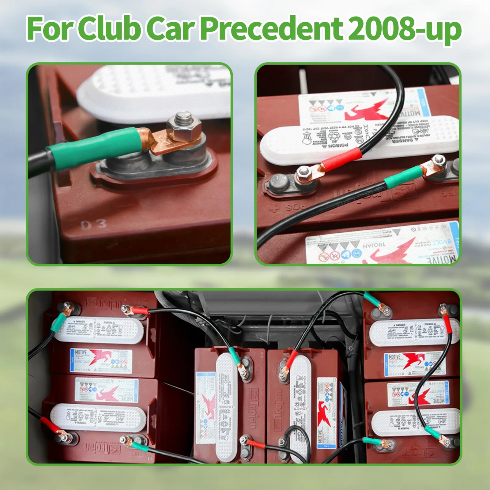 10L0L 48V Battery Cables for Club Car Precedent 2008+ image 3