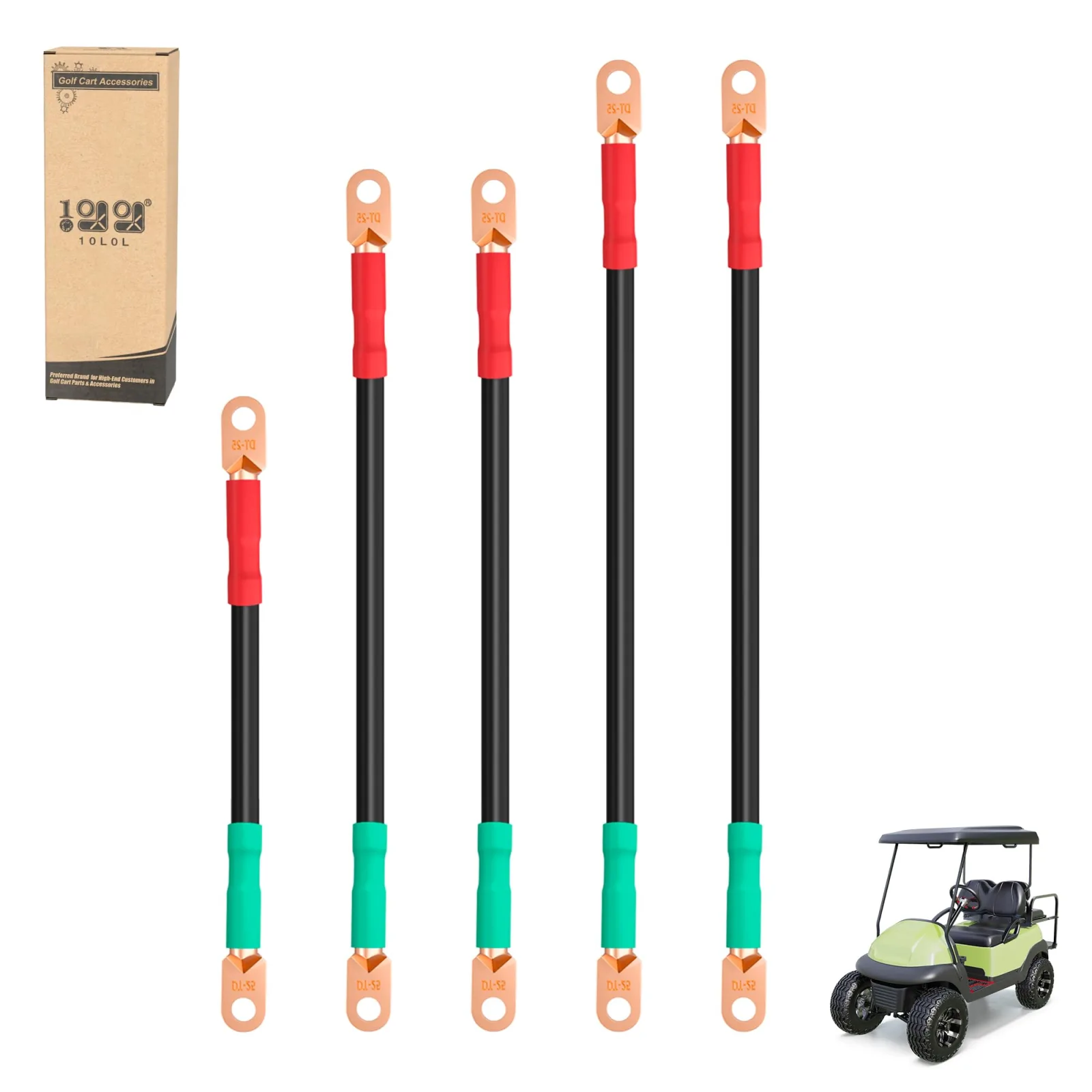 10L0L 48V Battery Cables for Club Car Precedent 2008+