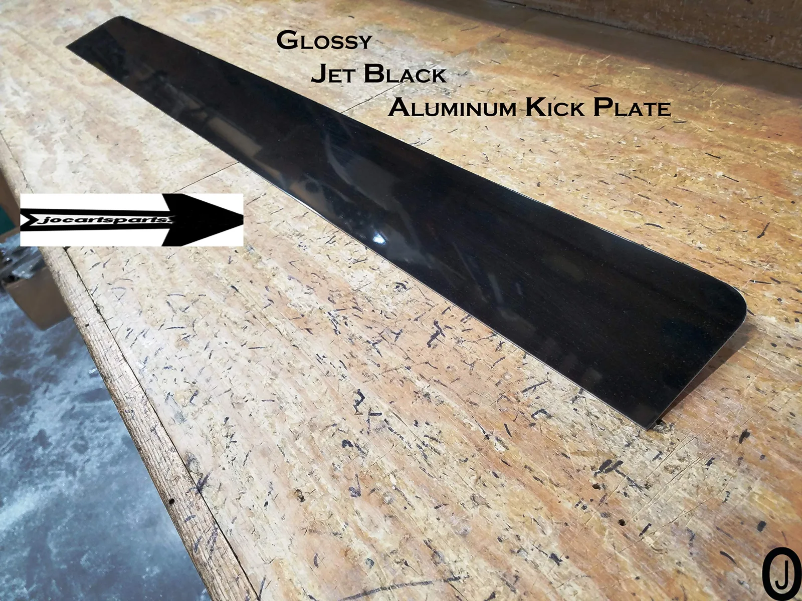J & O Carts Parts Black Powder Coated Aluminum Kick Panel for Club Car DS (1987+) image 3
