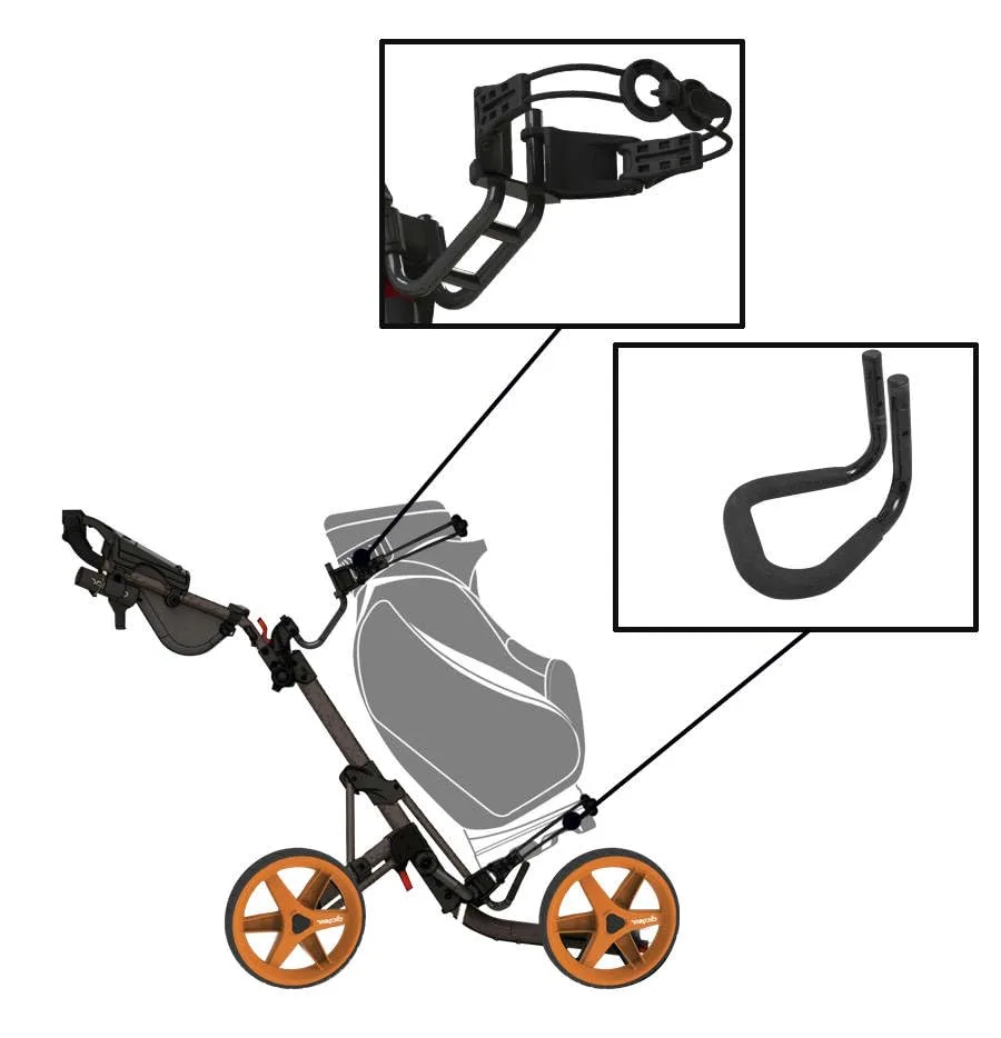 Clicgear Tour Bag Bracket Kit (TRCCATBB) — Black image 3