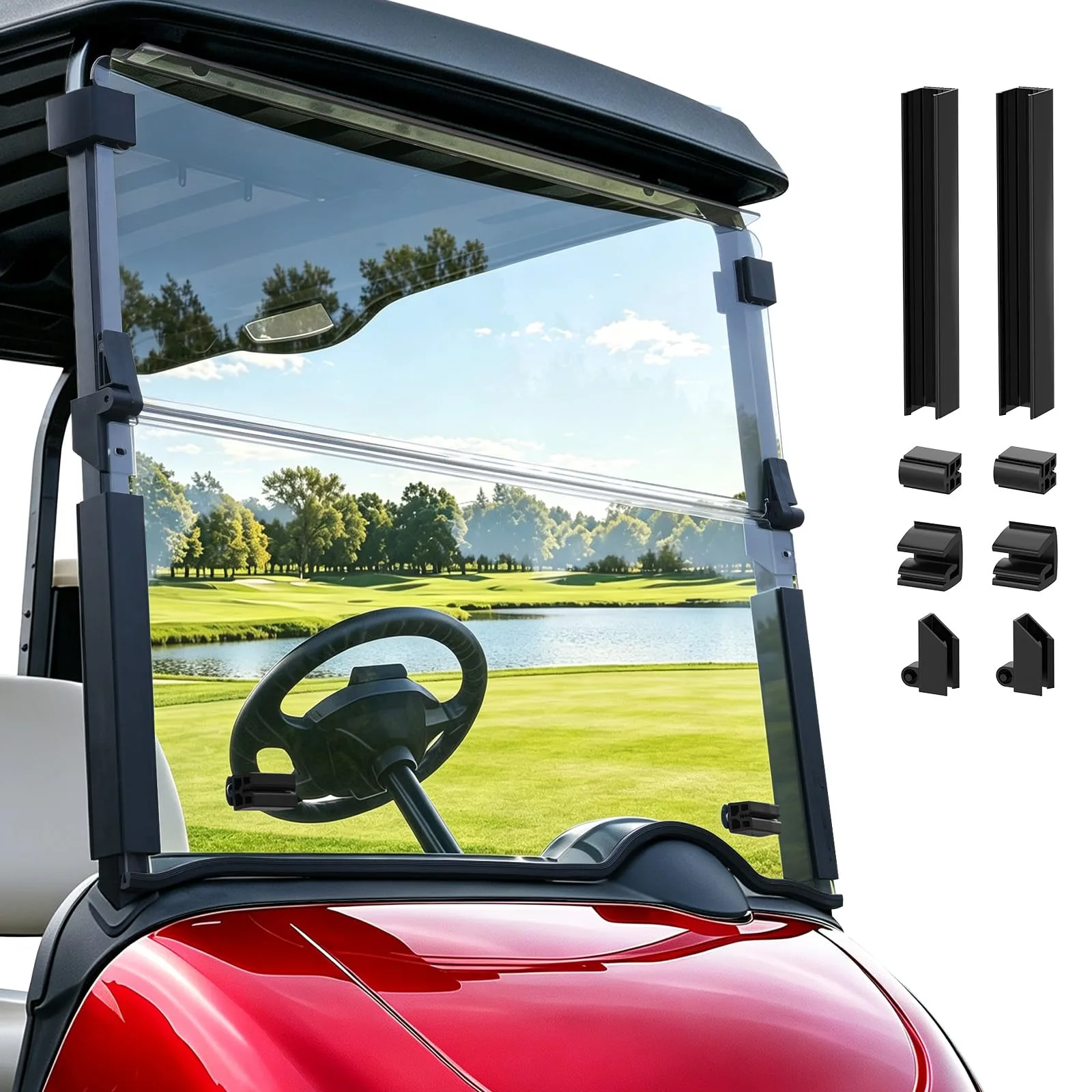 DRIVE UP EZGO RXV Foldable Windshield DU00307