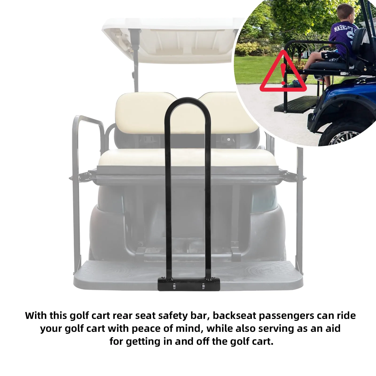 Roykaw ROY582 Golf Cart Rear Seat Grab Bar image 4