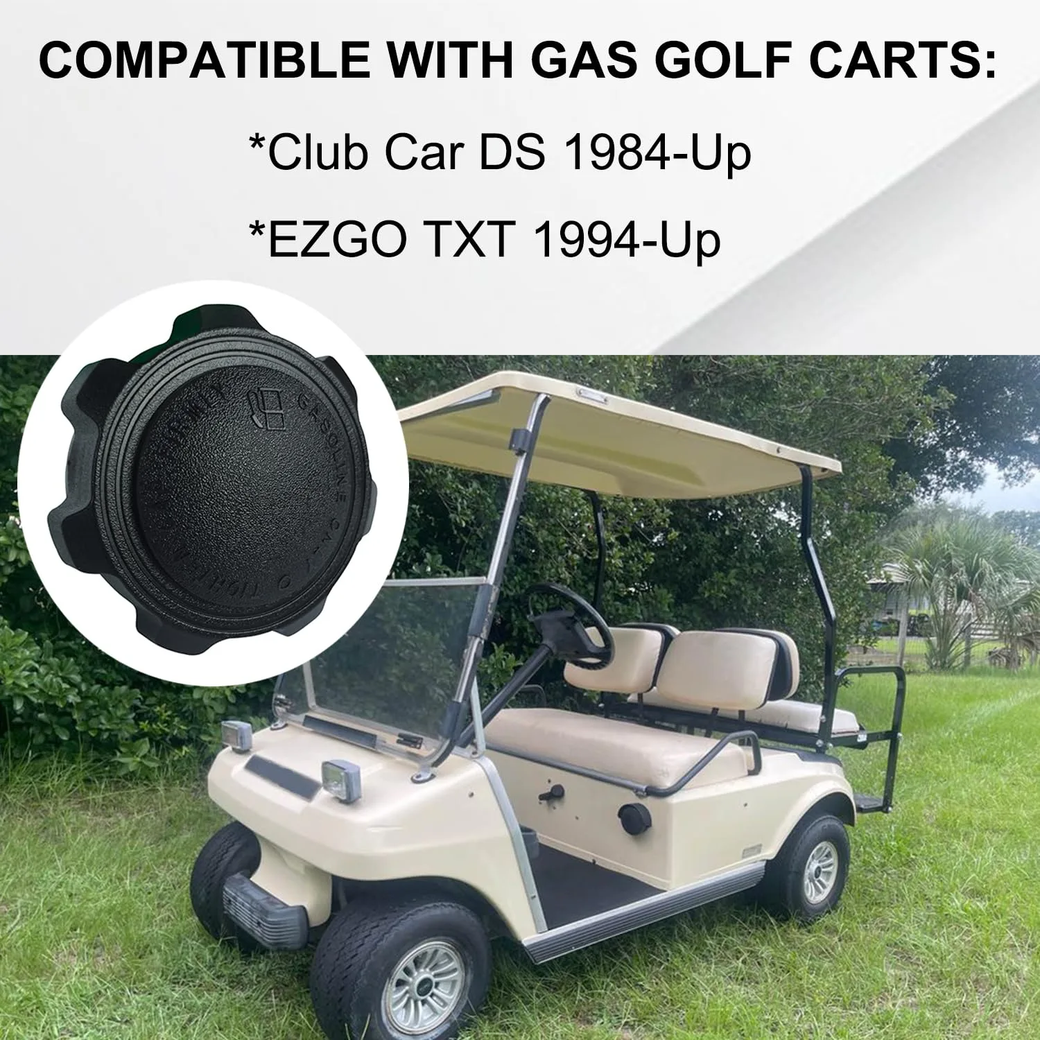 Vanlison Fuel Tank Cap for Club Car DS and E-Z-GO TXT image 2