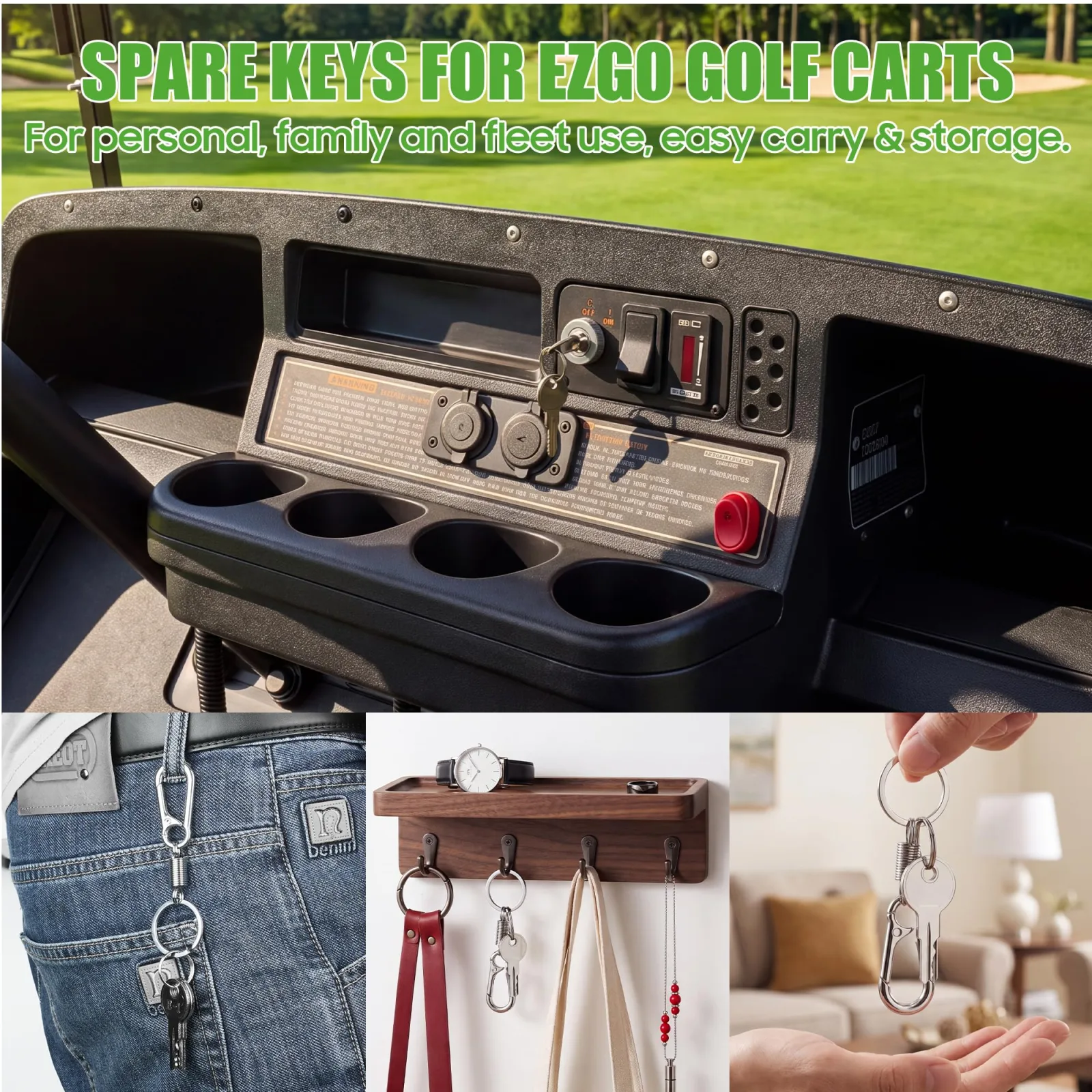 10L0L Ignition Keys for 1982-Up E-Z-GO Golf Carts image 3