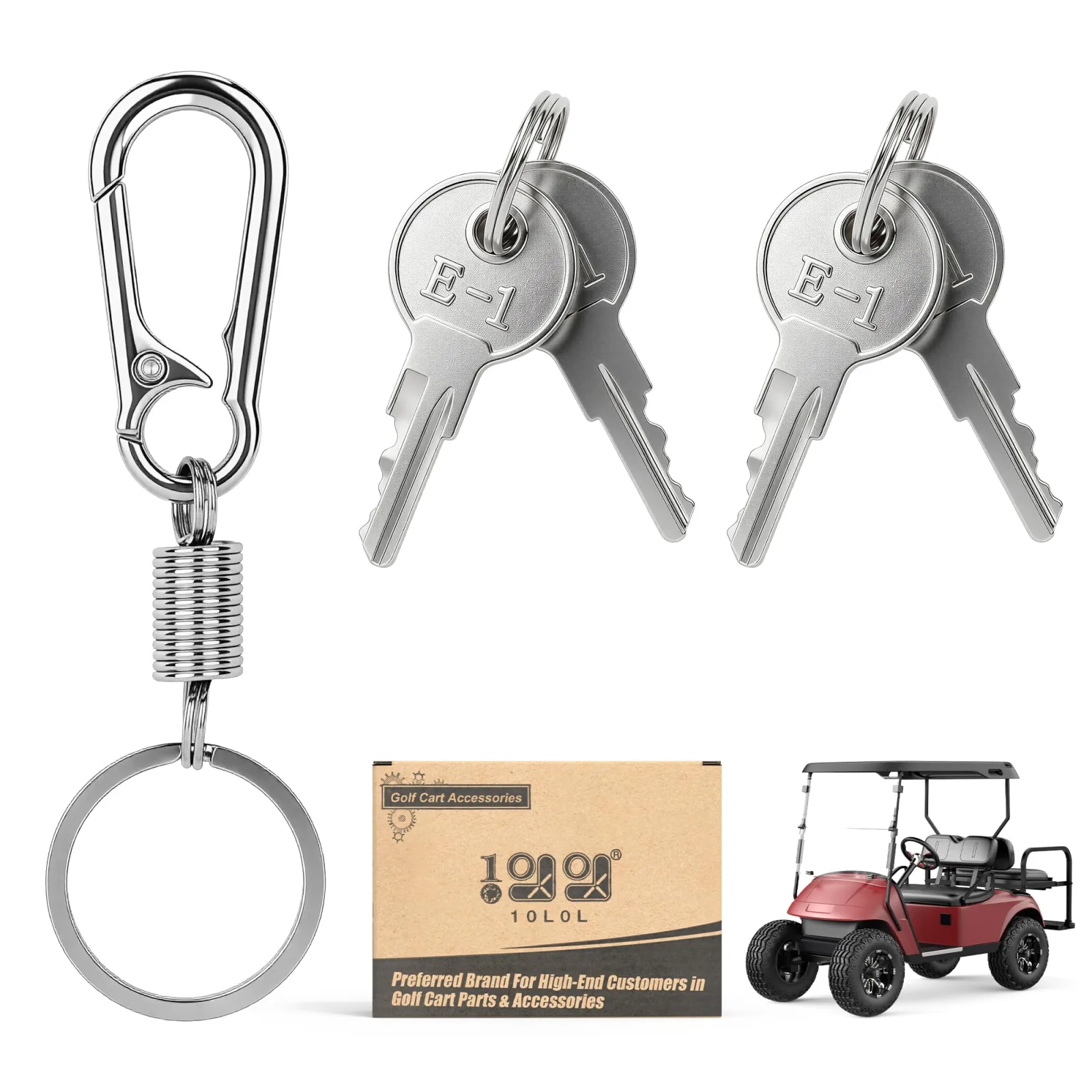 10L0L Ignition Keys for 1982-Up E-Z-GO Golf Carts
