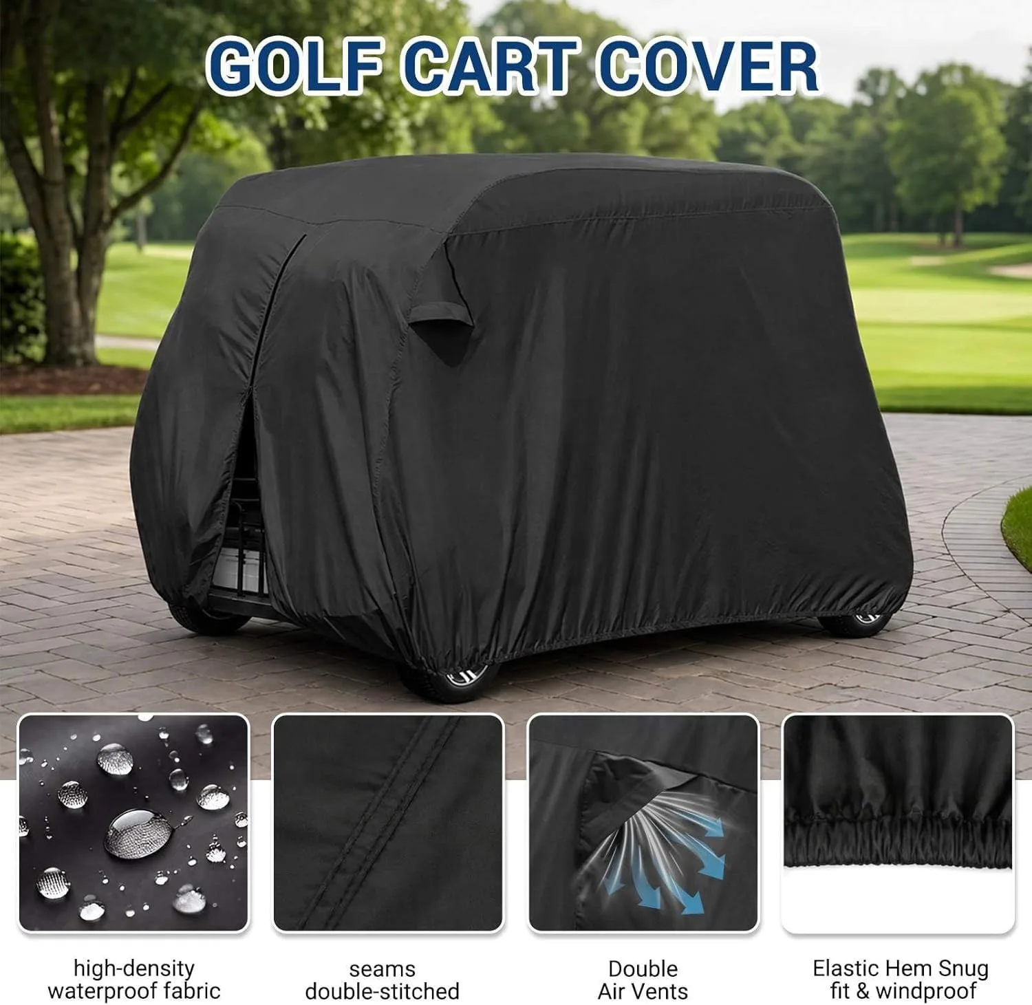 PWUSUDUI Golf Cart Cover for Epic E60L Lifted 2020-2026 image 2