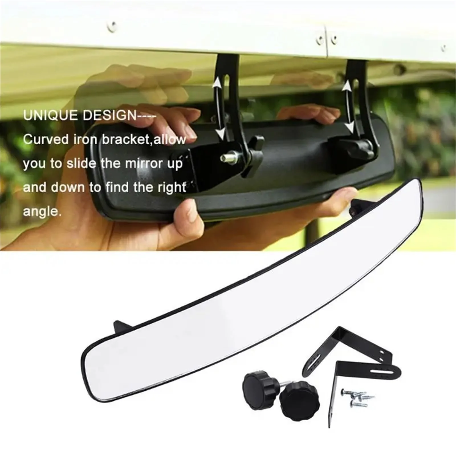Ktann 16.5-Inch Convex Golf Cart Mirror image 2