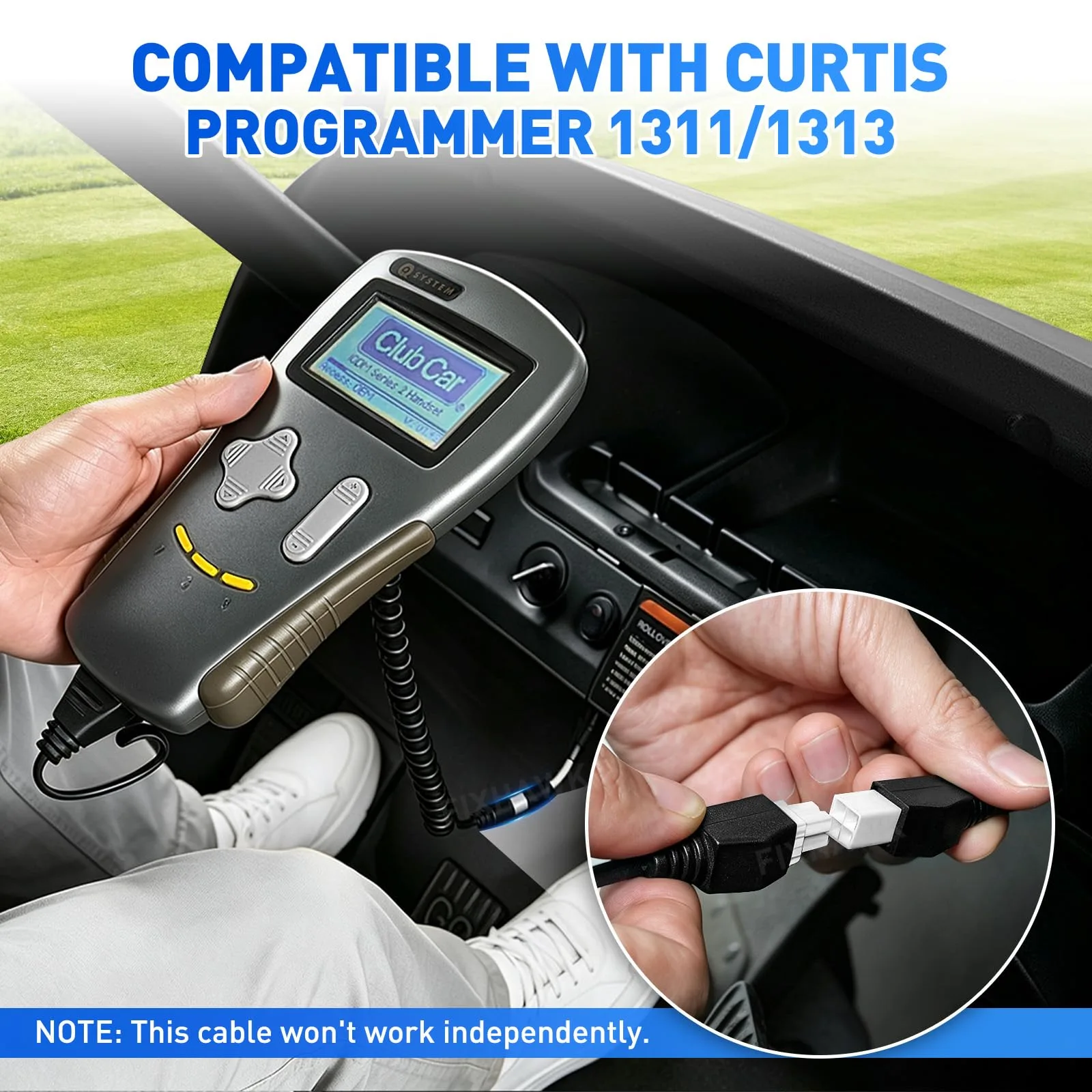 FIXHAWK Club Car 4-Pin Diagnostic Adapter Cable image 2