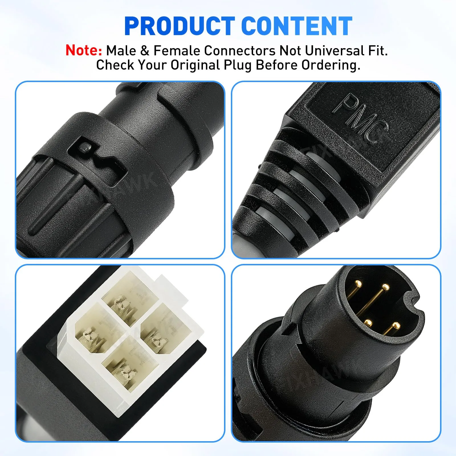 FIXHAWK Club Car 4-Pin Diagnostic Adapter Cable image 4