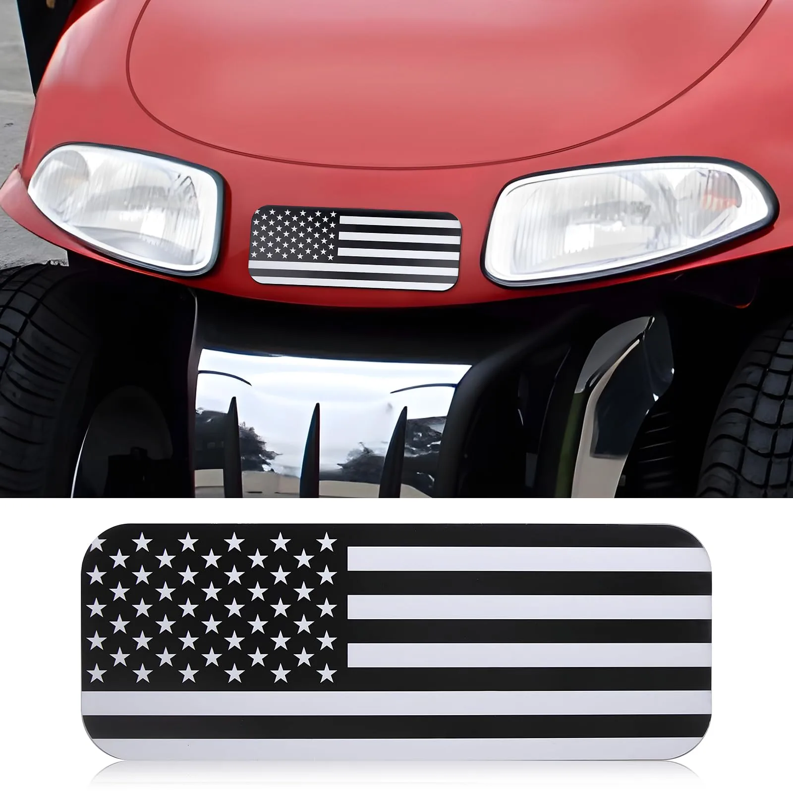 Alicatong E-Z-GO American Flag Front Name Plate image 2