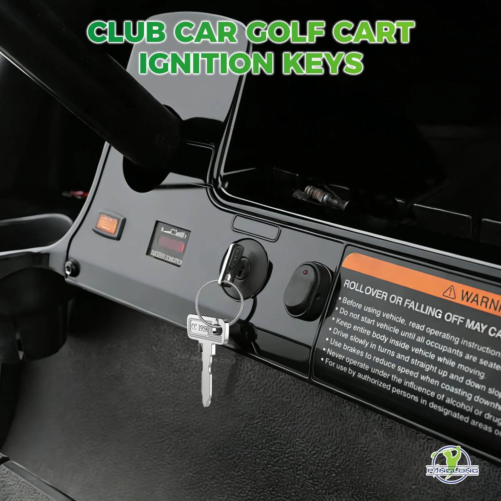 Panglong Club Car Golf Cart Ignition Keys, 25-Pack image 4