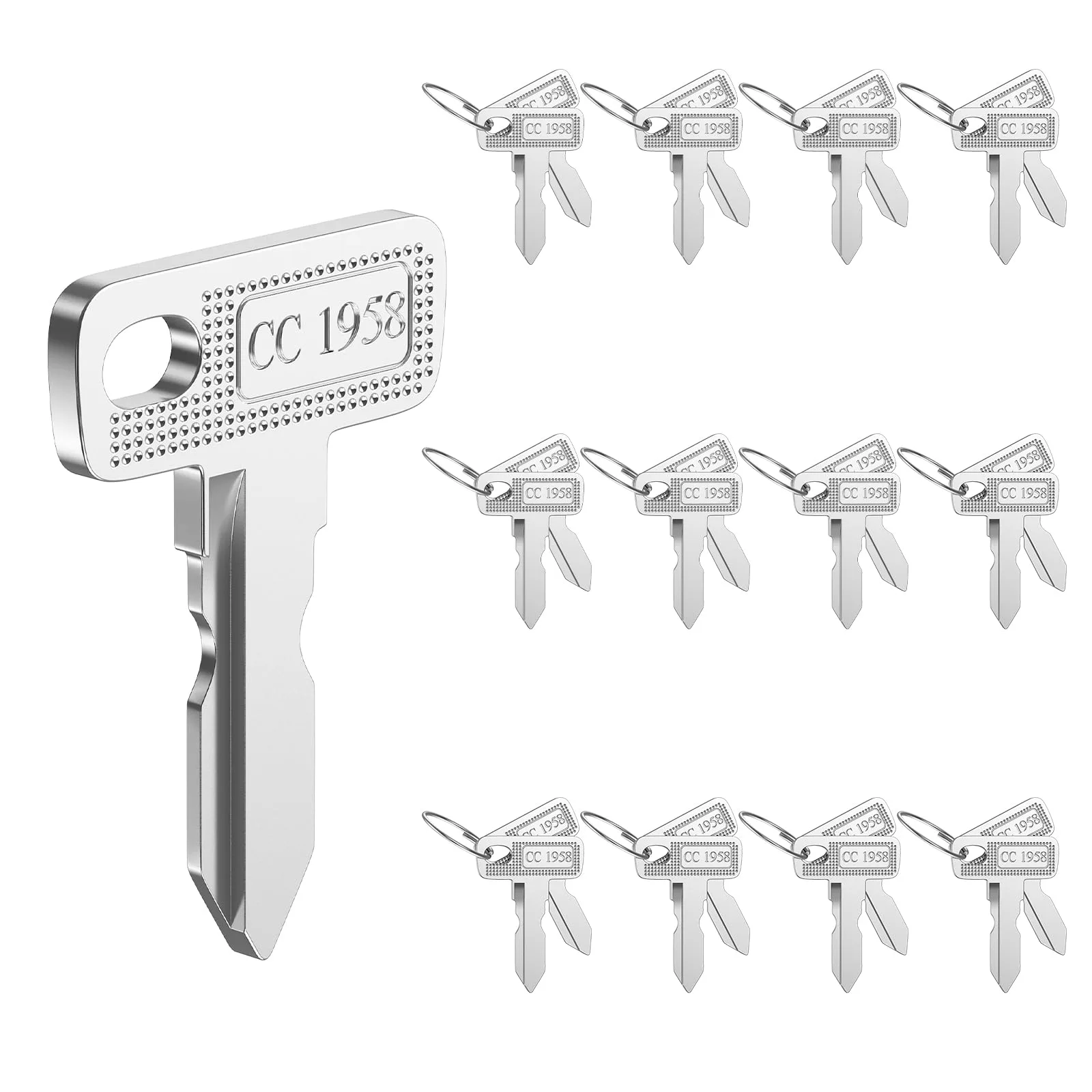 Panglong Club Car Golf Cart Ignition Keys, 25-Pack