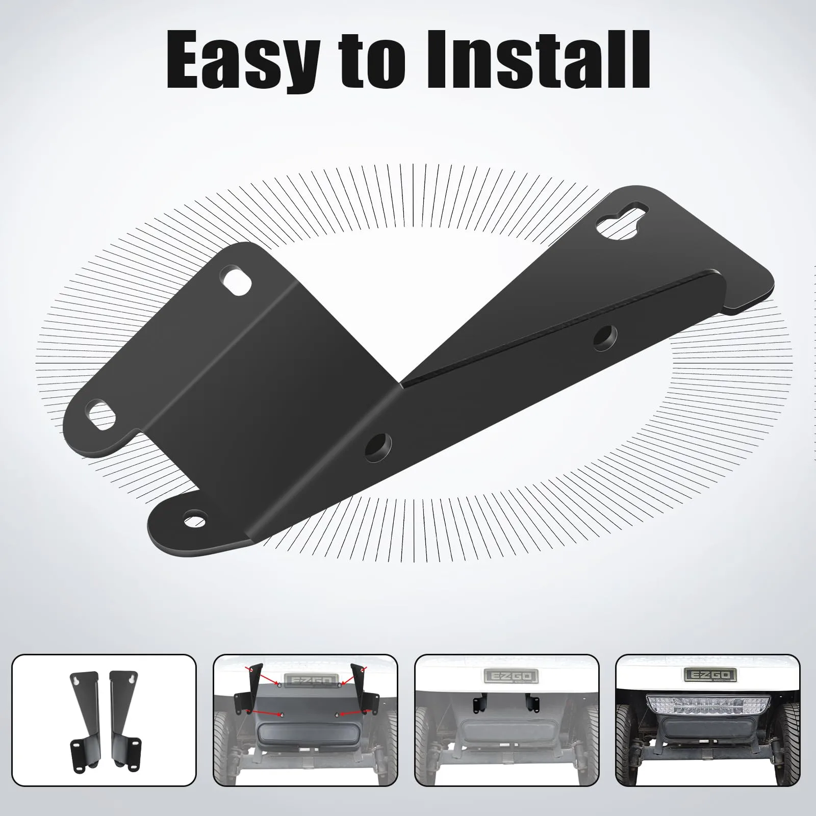 Orle Oko gchlbb LED Light Bar Brackets for E-Z-GO TXT image 3