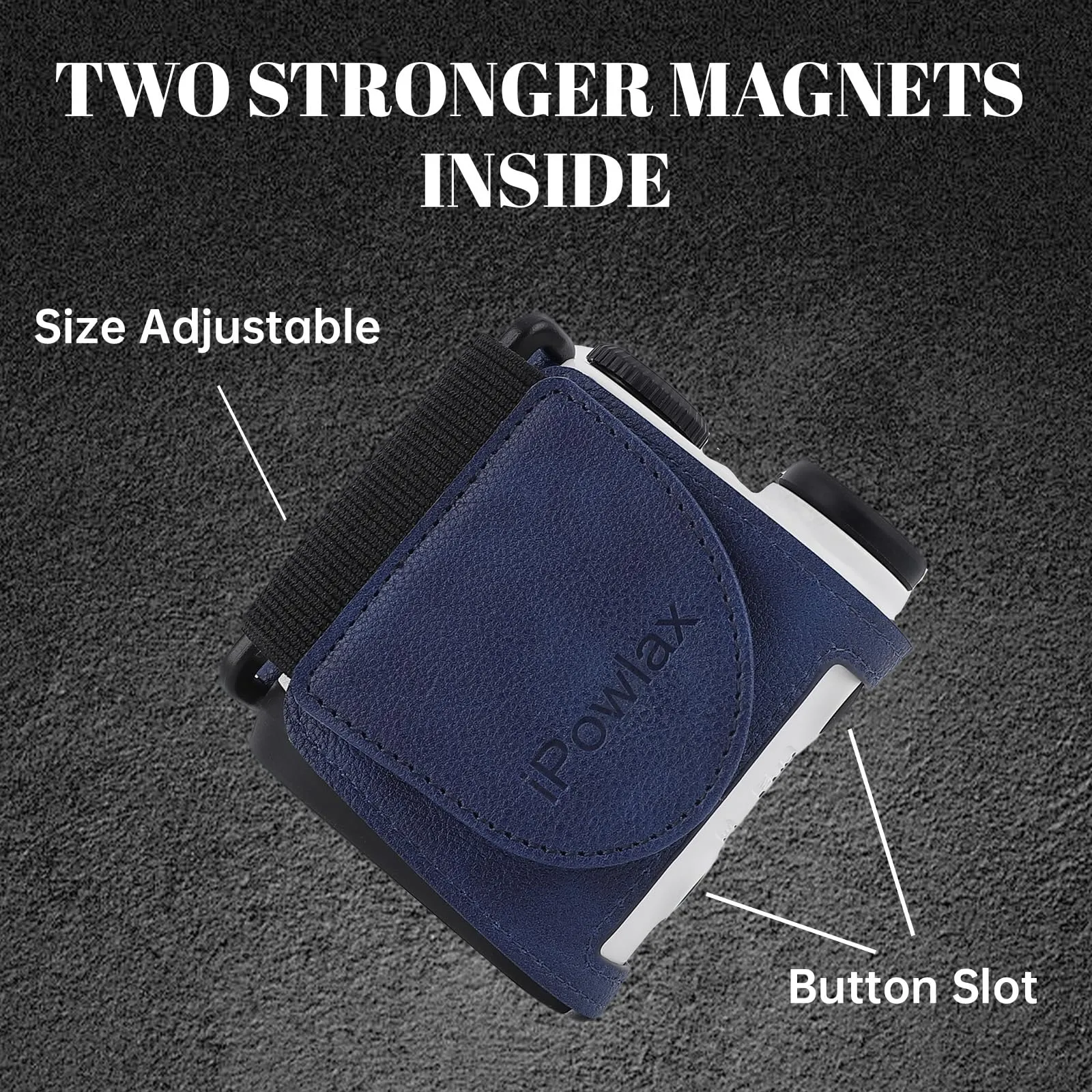 iPowLax Magnetic Rangefinder Strap with Strong Magnet — Blue image 4