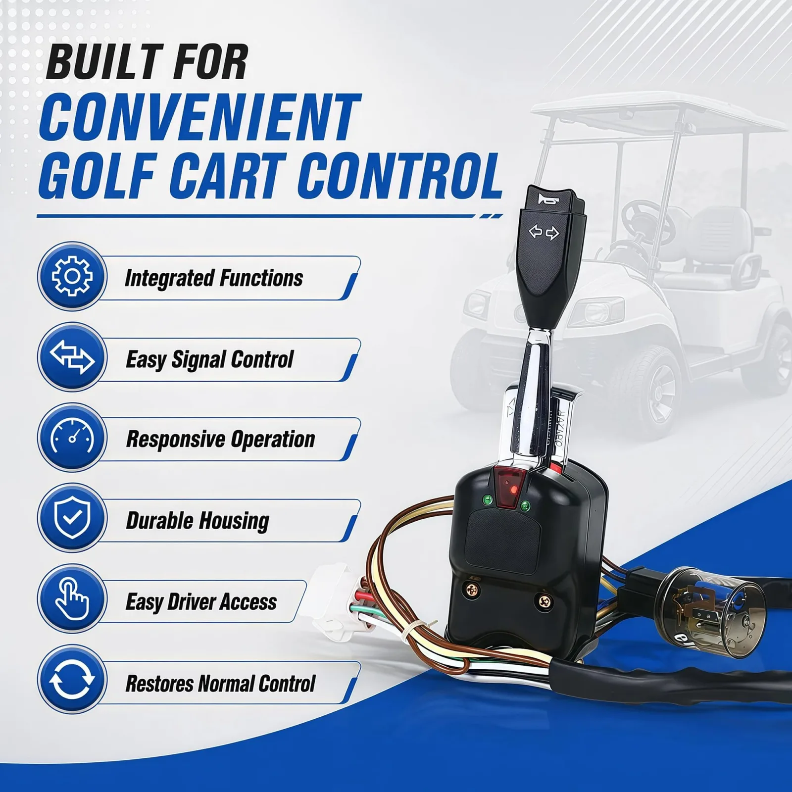 DUMFAV 102517501 Turn Signal Switch for Club Car image 3
