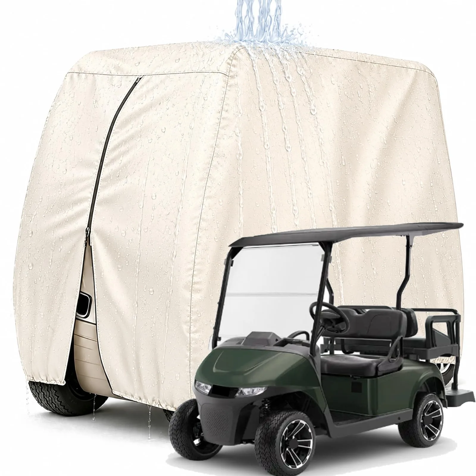 Generic Golf Cart Cover for E-Z-GO RXV 4 Valor S 4 Passenger