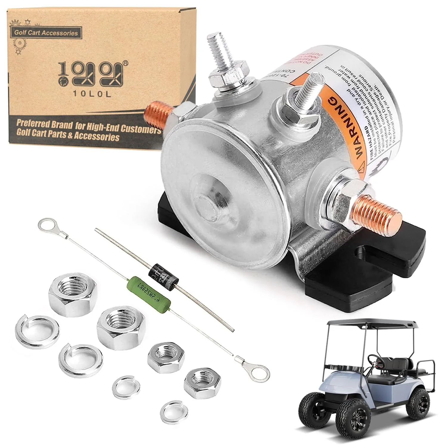 10L0L 36V Solenoid Relay for E-Z-GO Electric Golf Carts