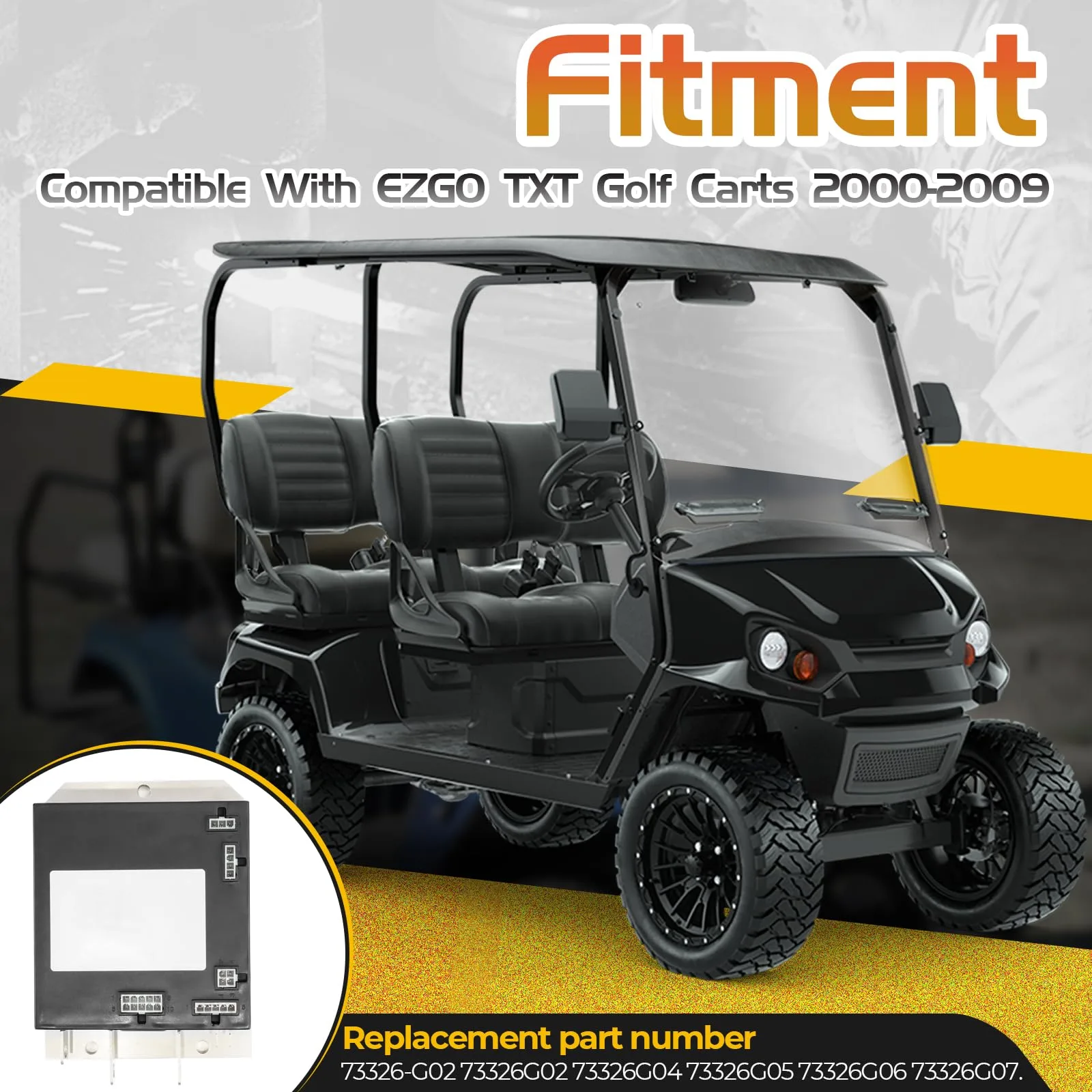 BHB 36V 350A Controller for E-Z-GO TXT Golf Carts image 2