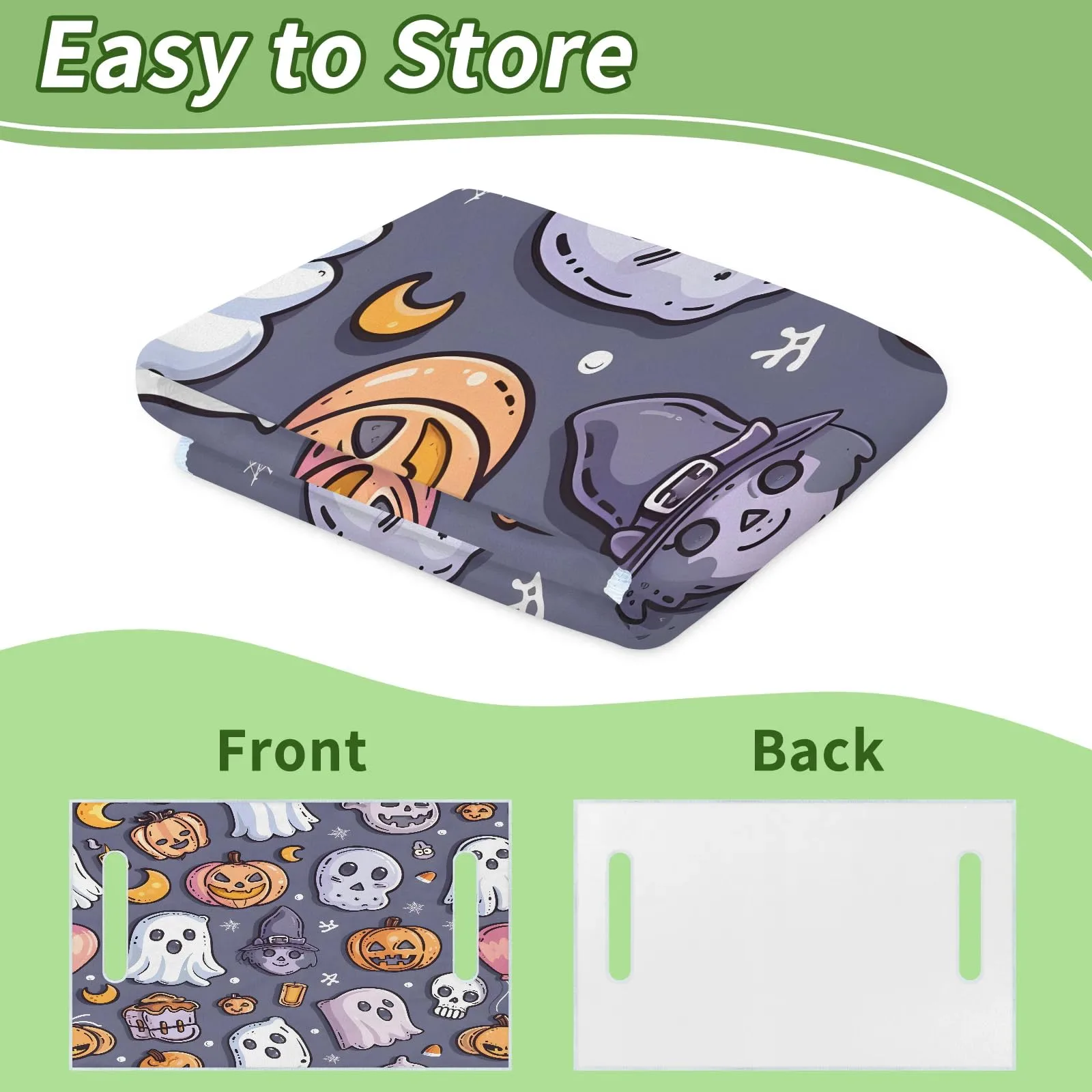 Tiveruda Halloween Ghost Golf Cart Seat Cover image 4