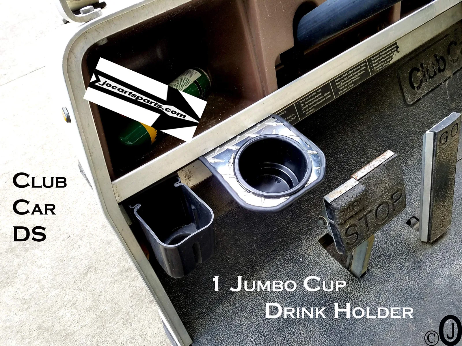 J & O Carts Parts Jumbo Cup Holder for Club Car DS image 2