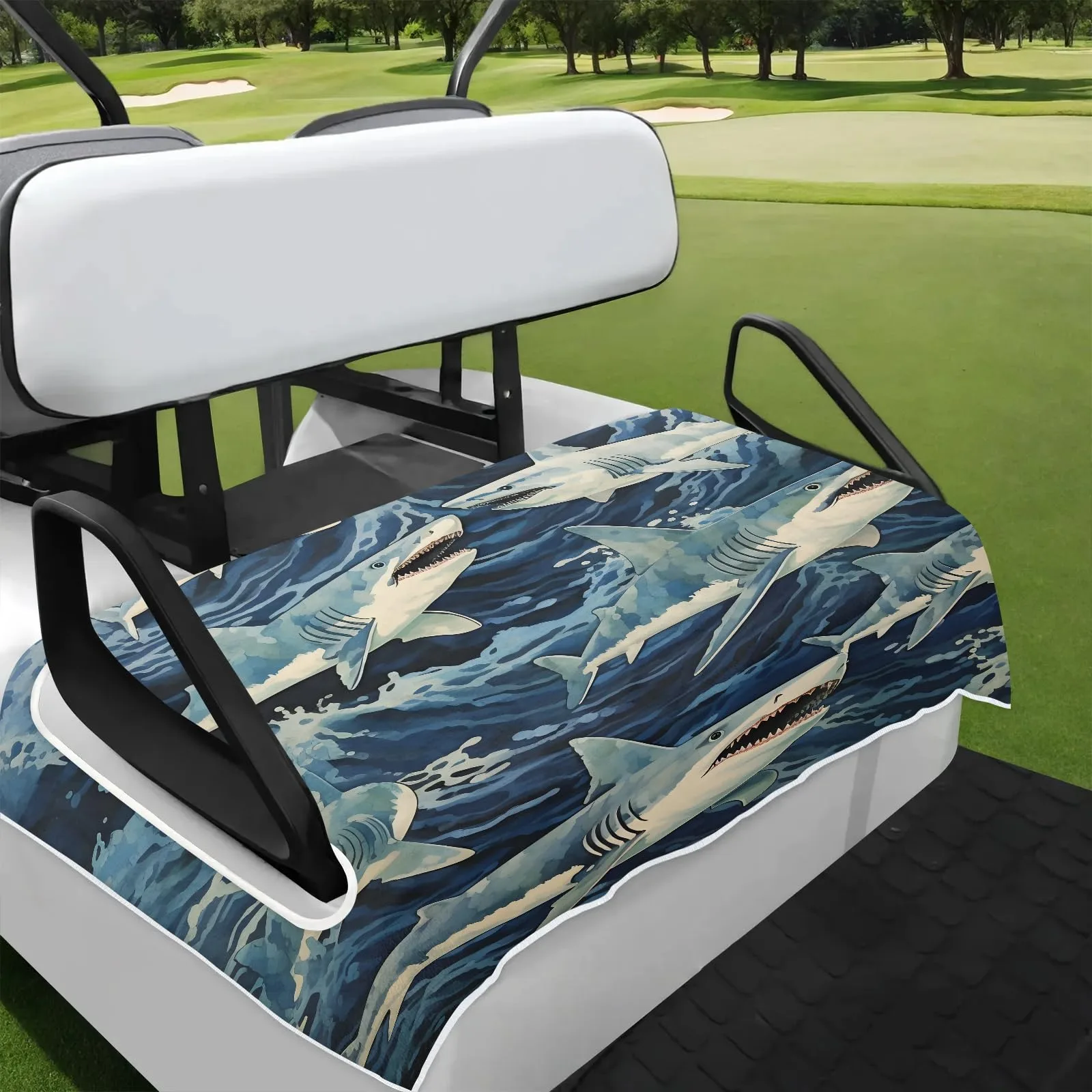 Tiveruda Golf Cart Seat Cover for Double Seats, 51 x 31 in