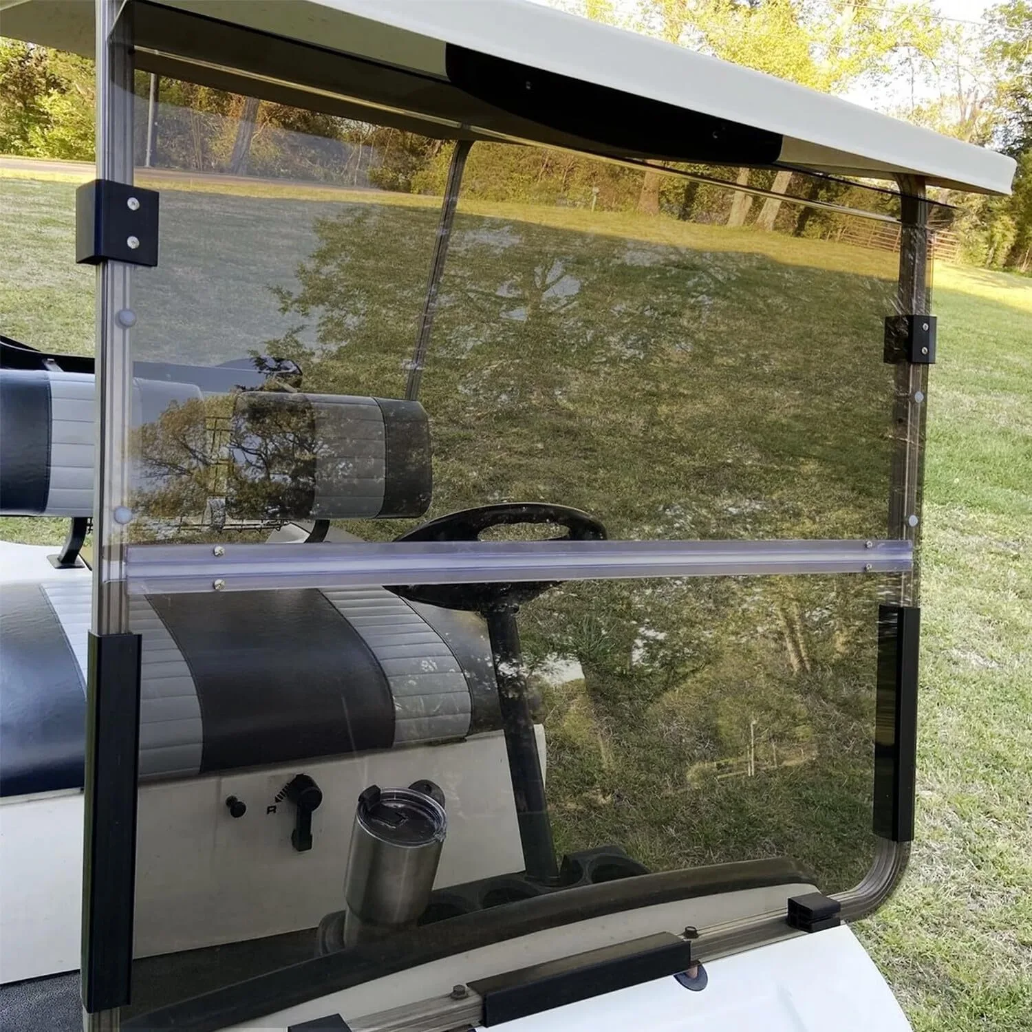 LIRHIQYGF Folding Windshield for Yamaha G14-G19, 1995-2003 image 3