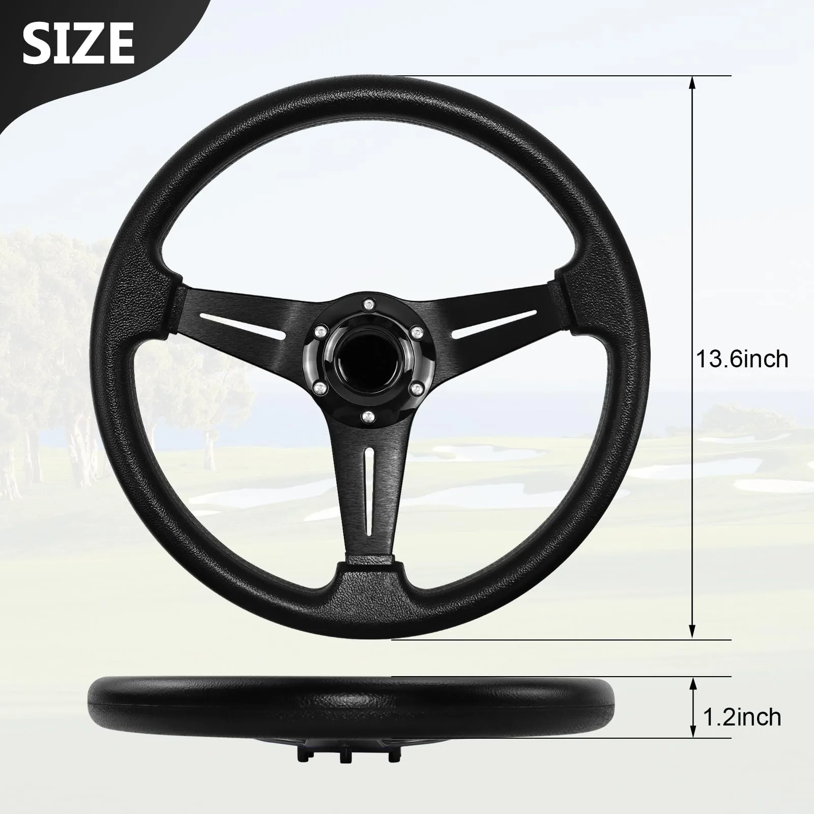 LOSCHEN SW1027-LOS Golf Cart Steering Wheel image 3
