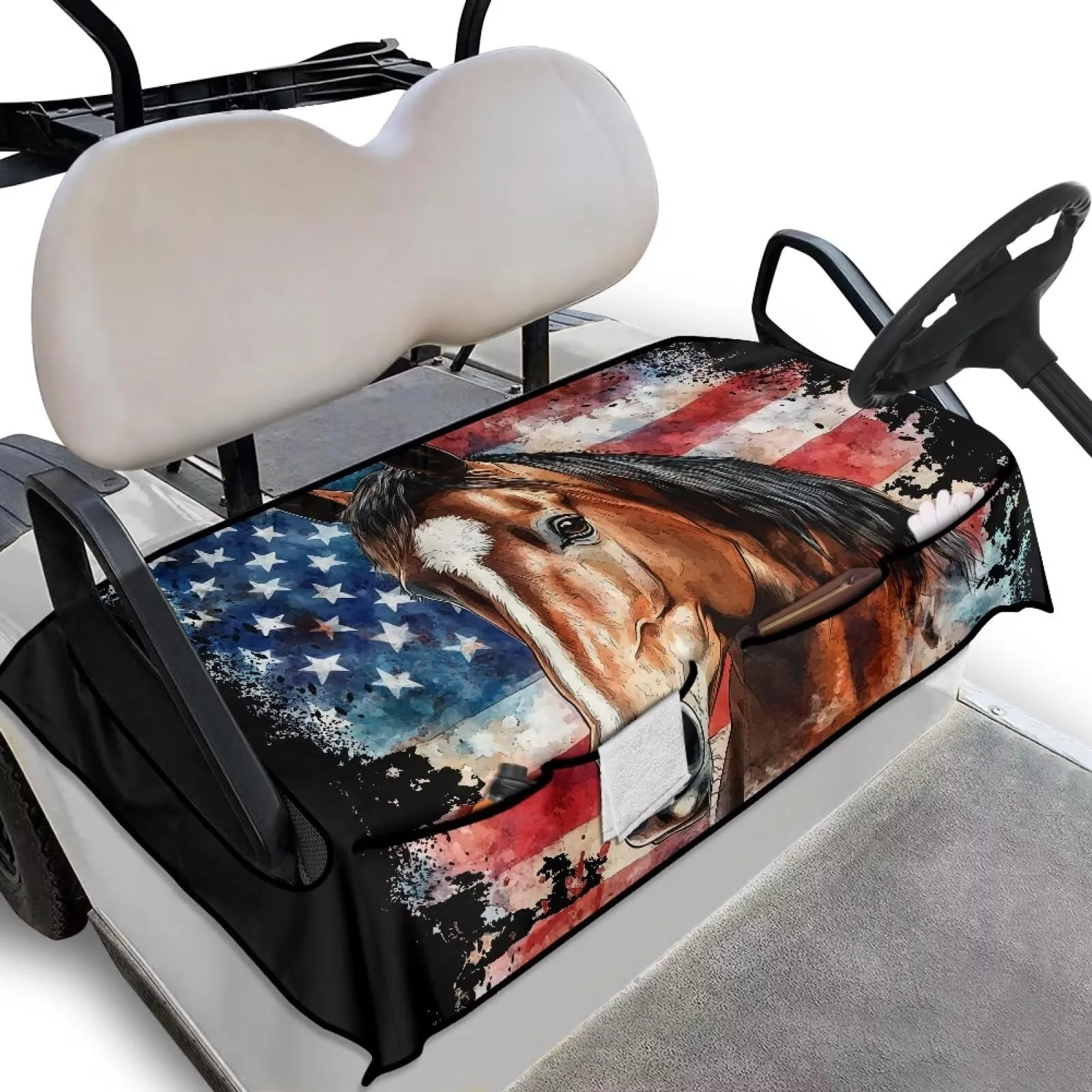 Generic Golf Cart Seat Cover with 4 Pockets