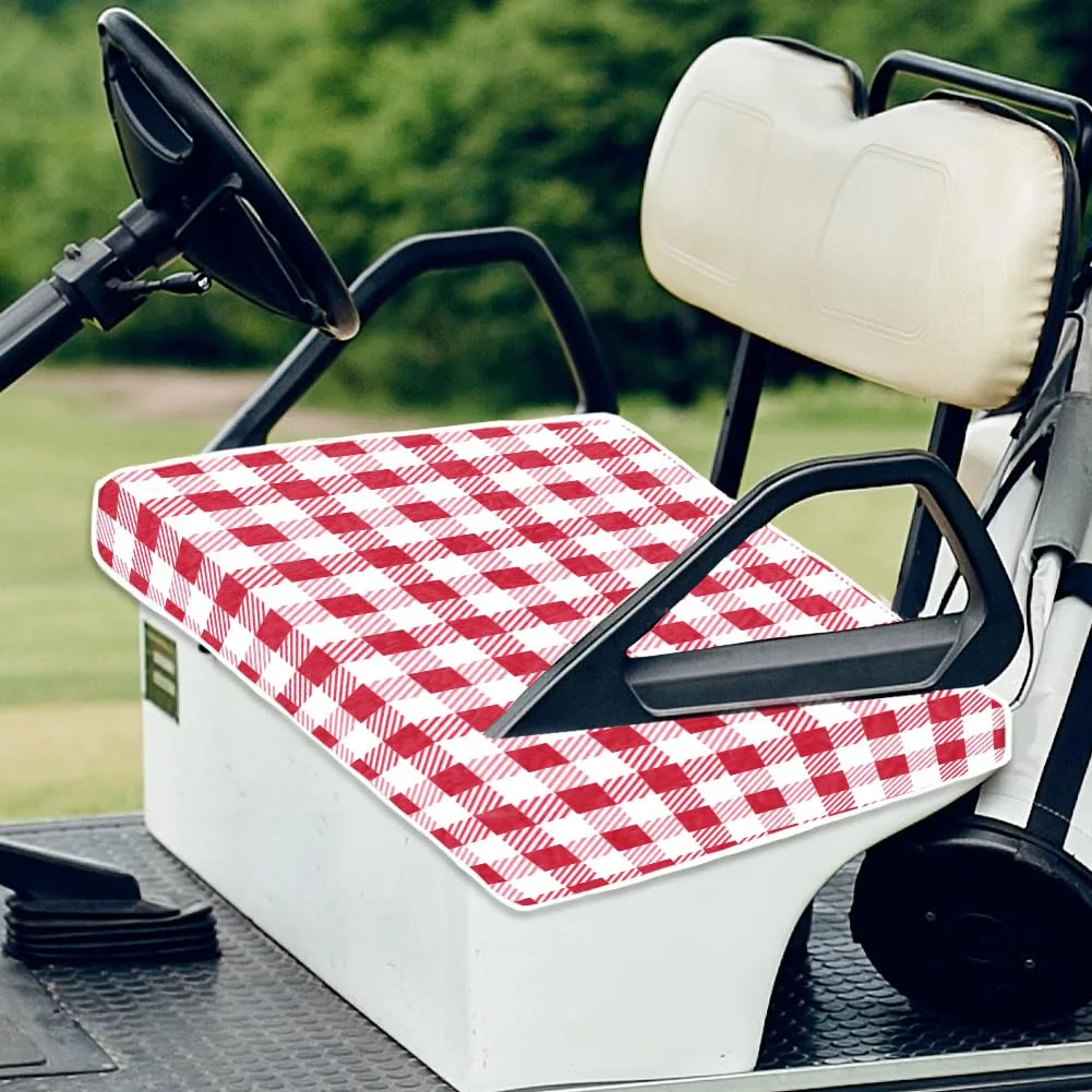 ORIGACH Plaid Golf Cart Seat Covers, 30.9 x 51 in image 4