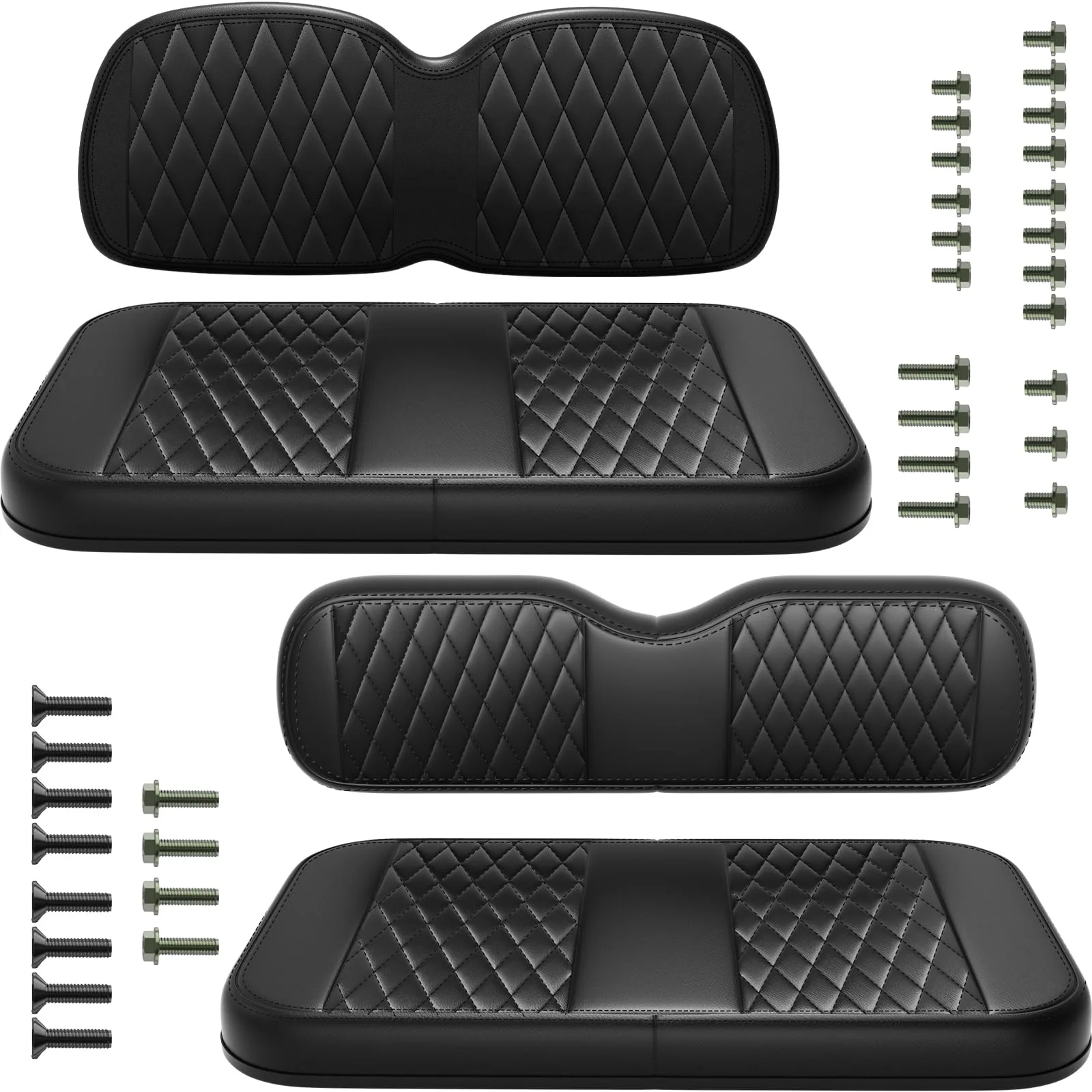 GODCTSUP E-Z-GO RXV Front & Rear Seat Cushion Set