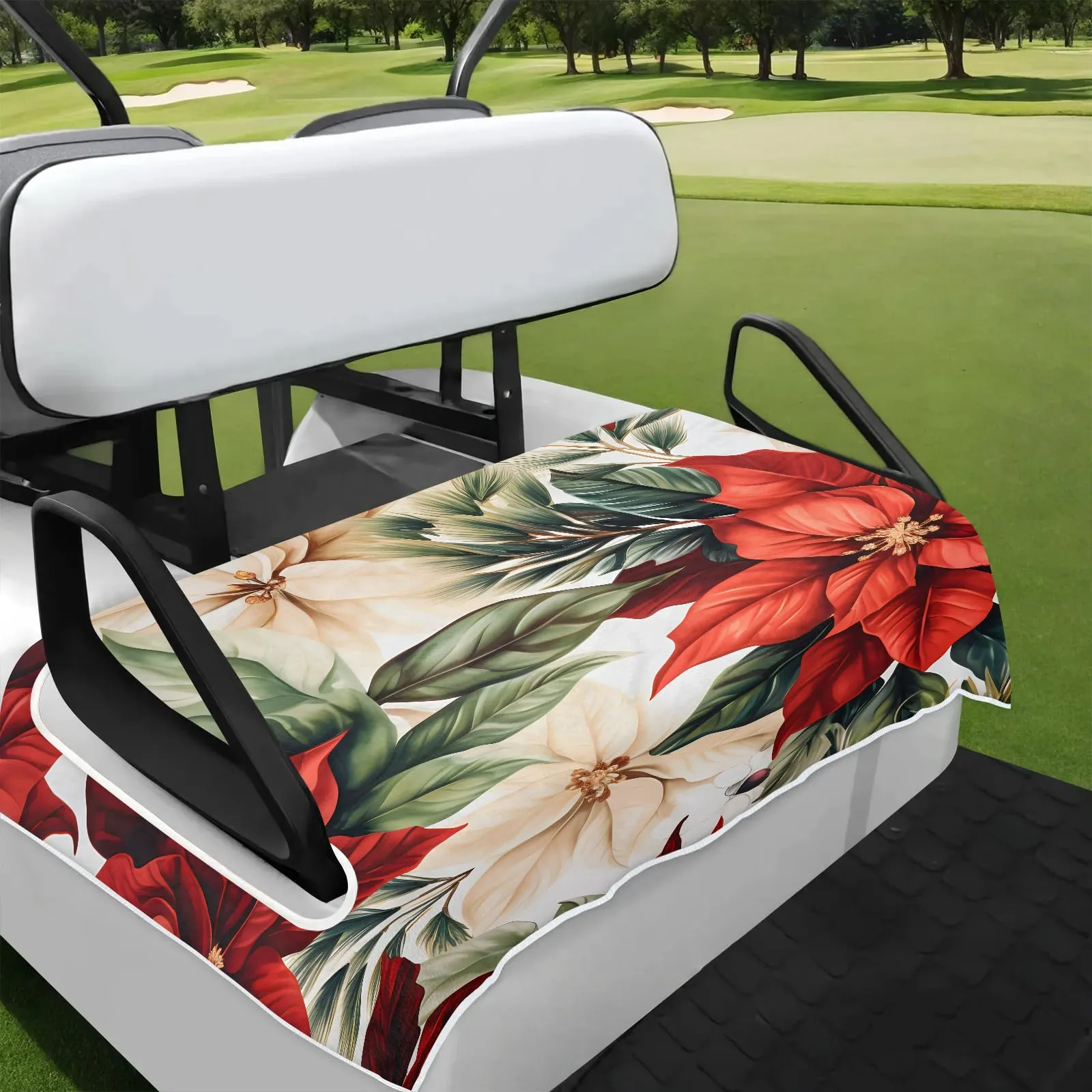 Tiveruda Golf Cart Seat Cover for Double Seats, 51 x 31 in