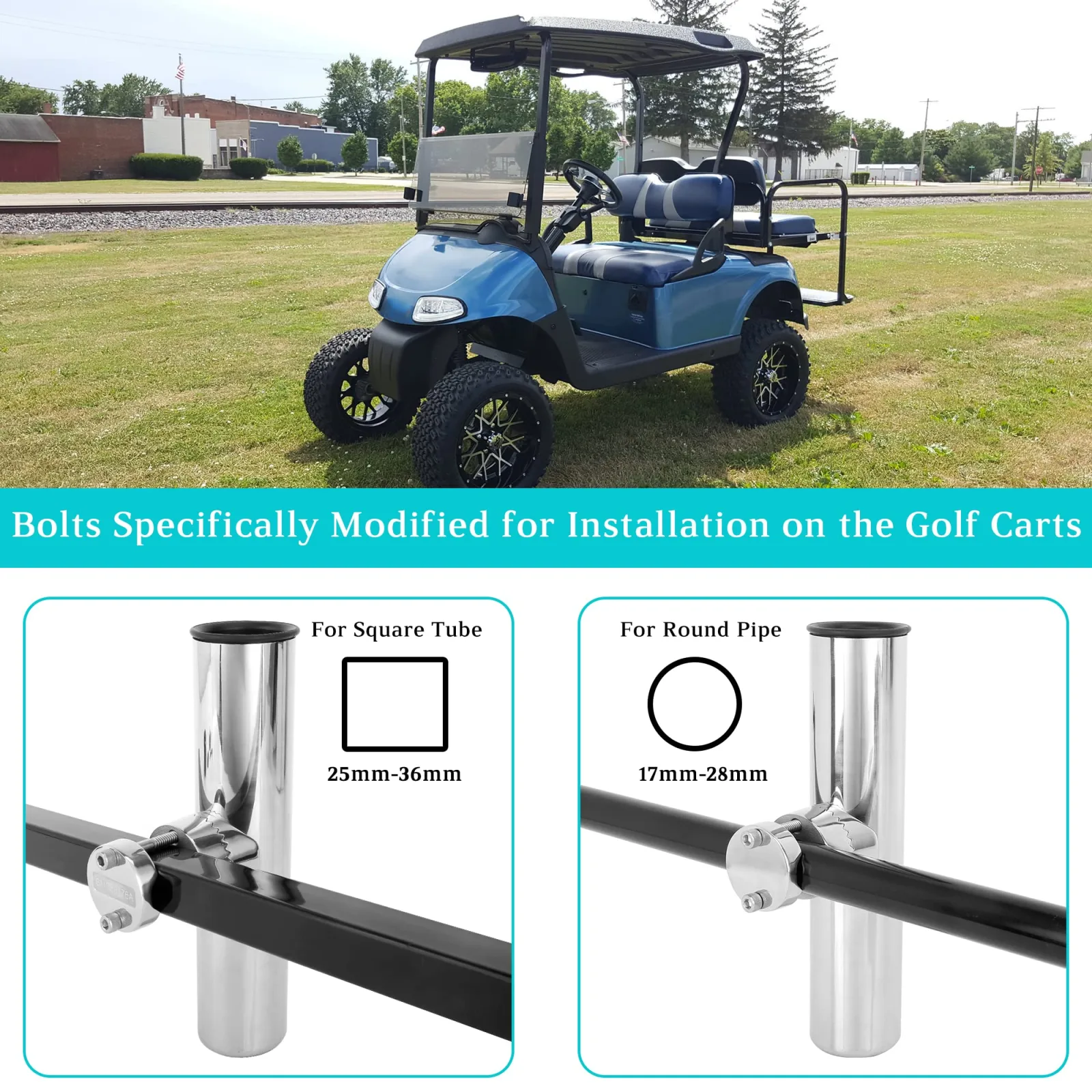 10L0L Golf Cart Fishing Rod Holder for Yamaha and Club Car image 3
