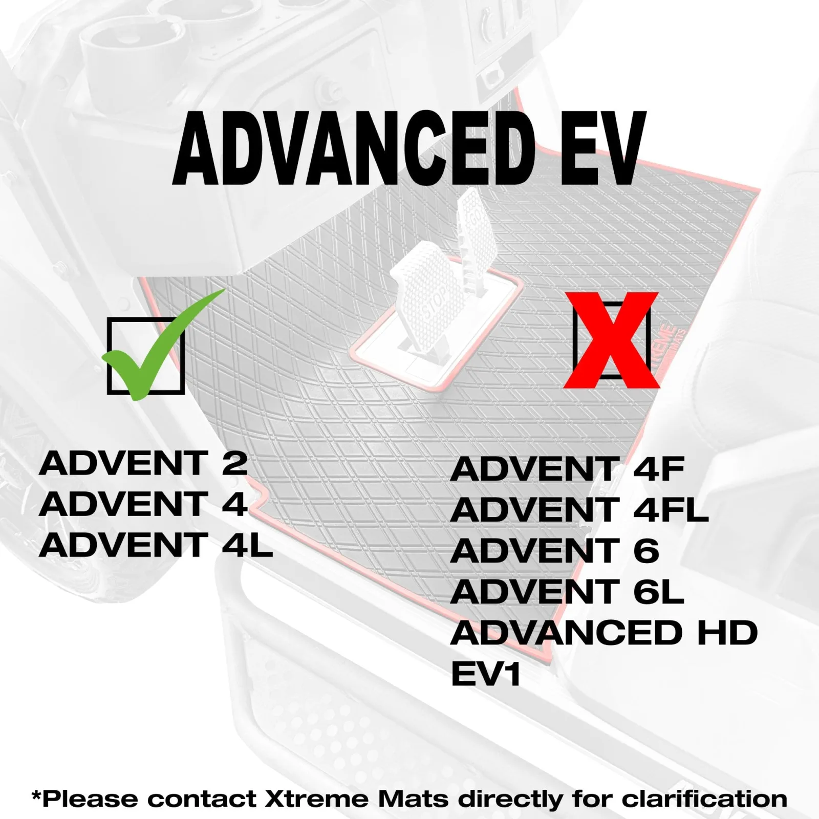 Xtreme GCM94 Floor Mat for Advanced EV Advent 2 & 4 image 2