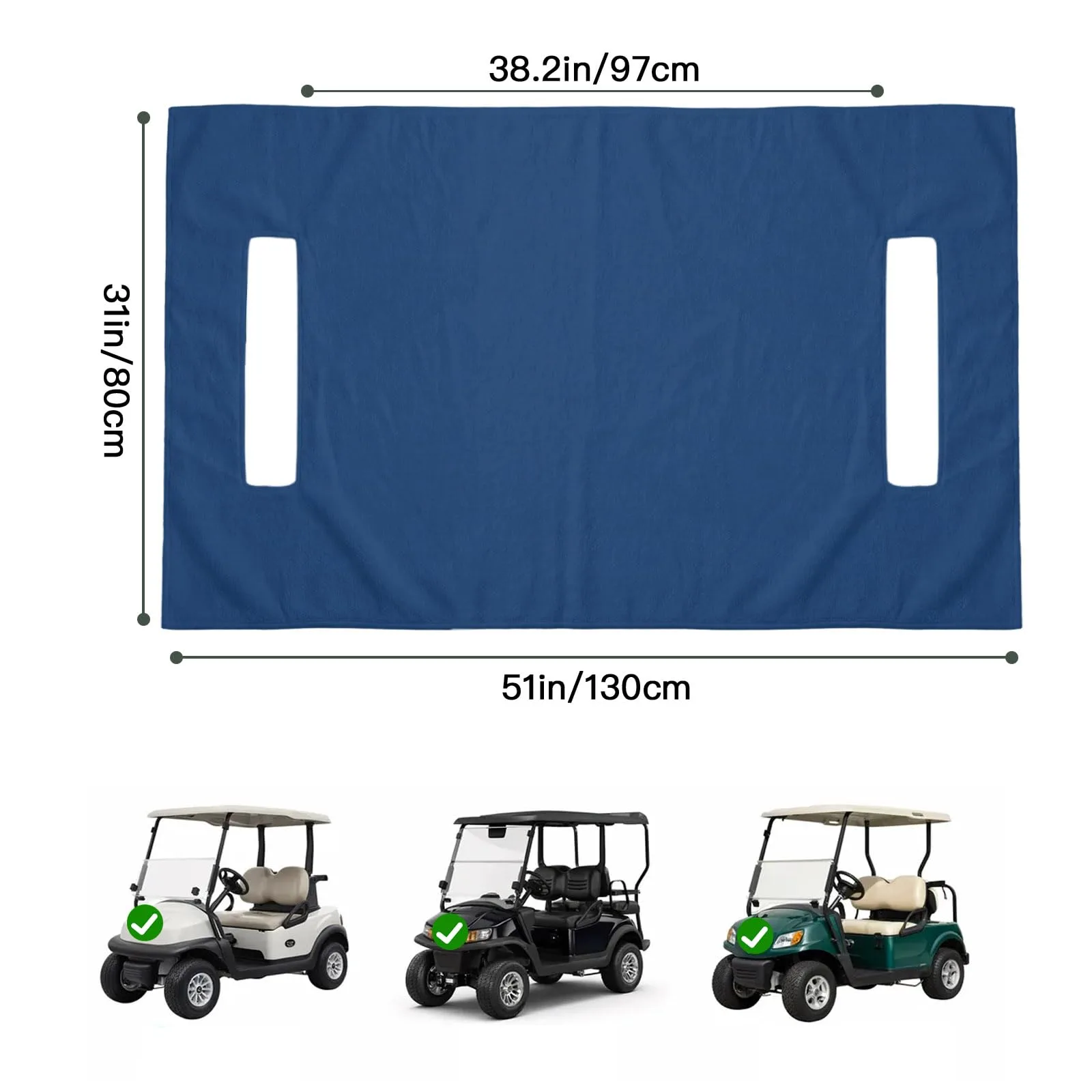 Trosturdspn Golf Cart Seat Towel Blanket 51 x 31 in image 2