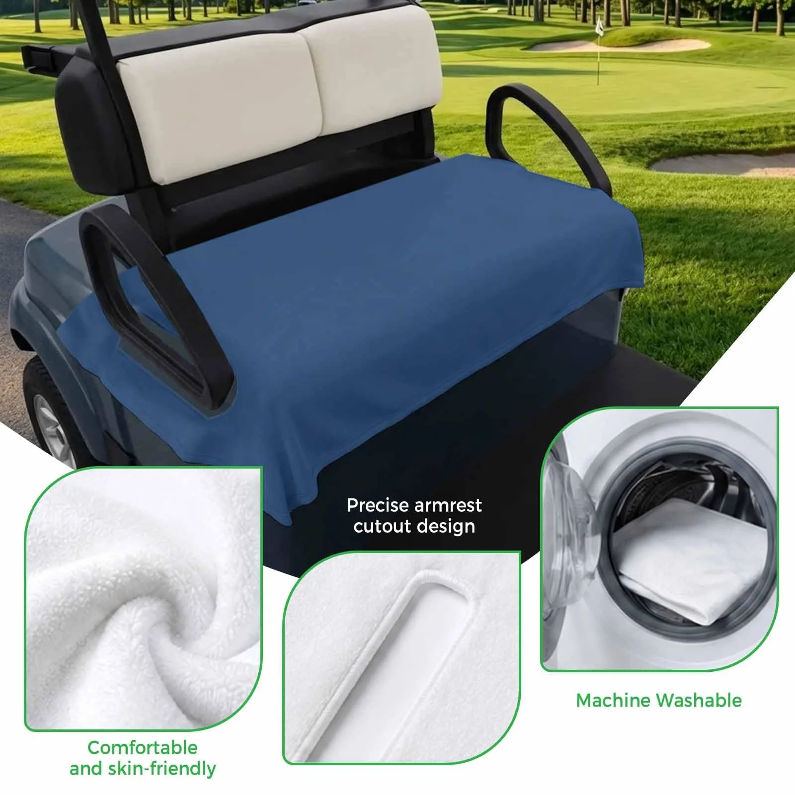 Trosturdspn Golf Cart Seat Towel Blanket 51 x 31 in image 3