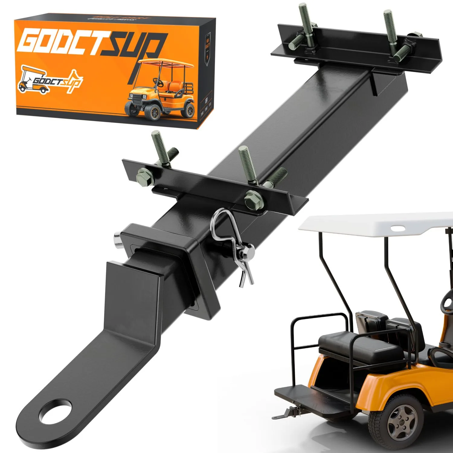 GODCTSUP Golf Cart Trailer Hitch with 2-Inch Receiver